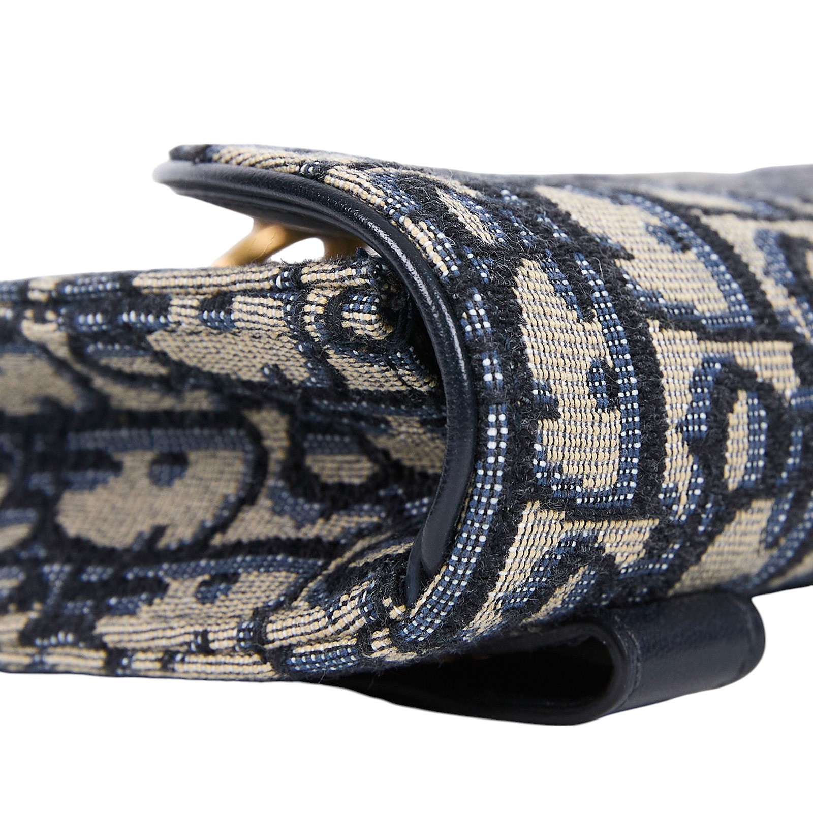 迪奧 CHRISTIAN DIOR Saddle 馬鞍 腰包 S5619CTZQ 藍緹花腰包 原廠盒子/防塵袋