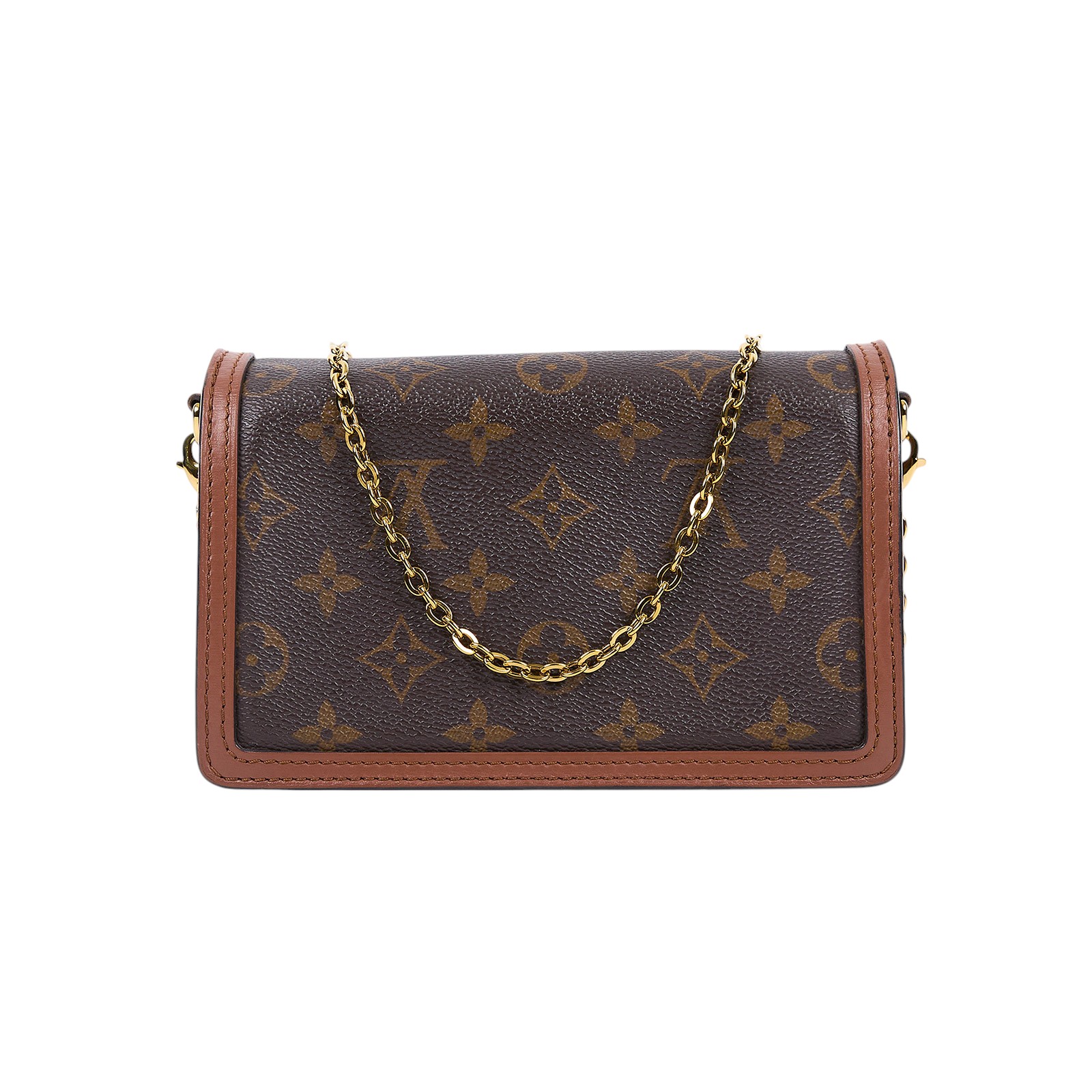 路易威登 LOUIS VUITTON Dauphine 鏈帶錢包 M68746 晶片款 原花DAUPHINE WOC 鍊帶