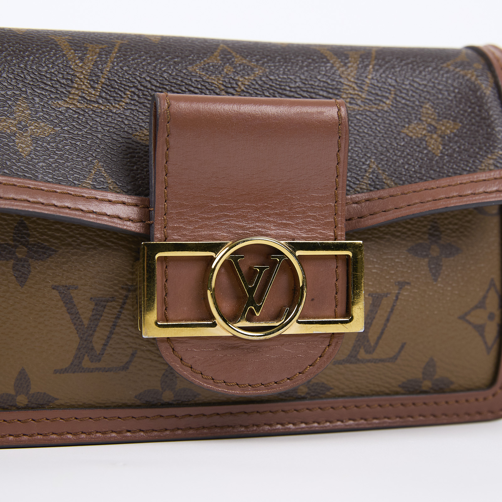 路易威登 LOUIS VUITTON Dauphine 鏈帶錢包 M68746 晶片款 原花DAUPHINE WOC 鍊帶