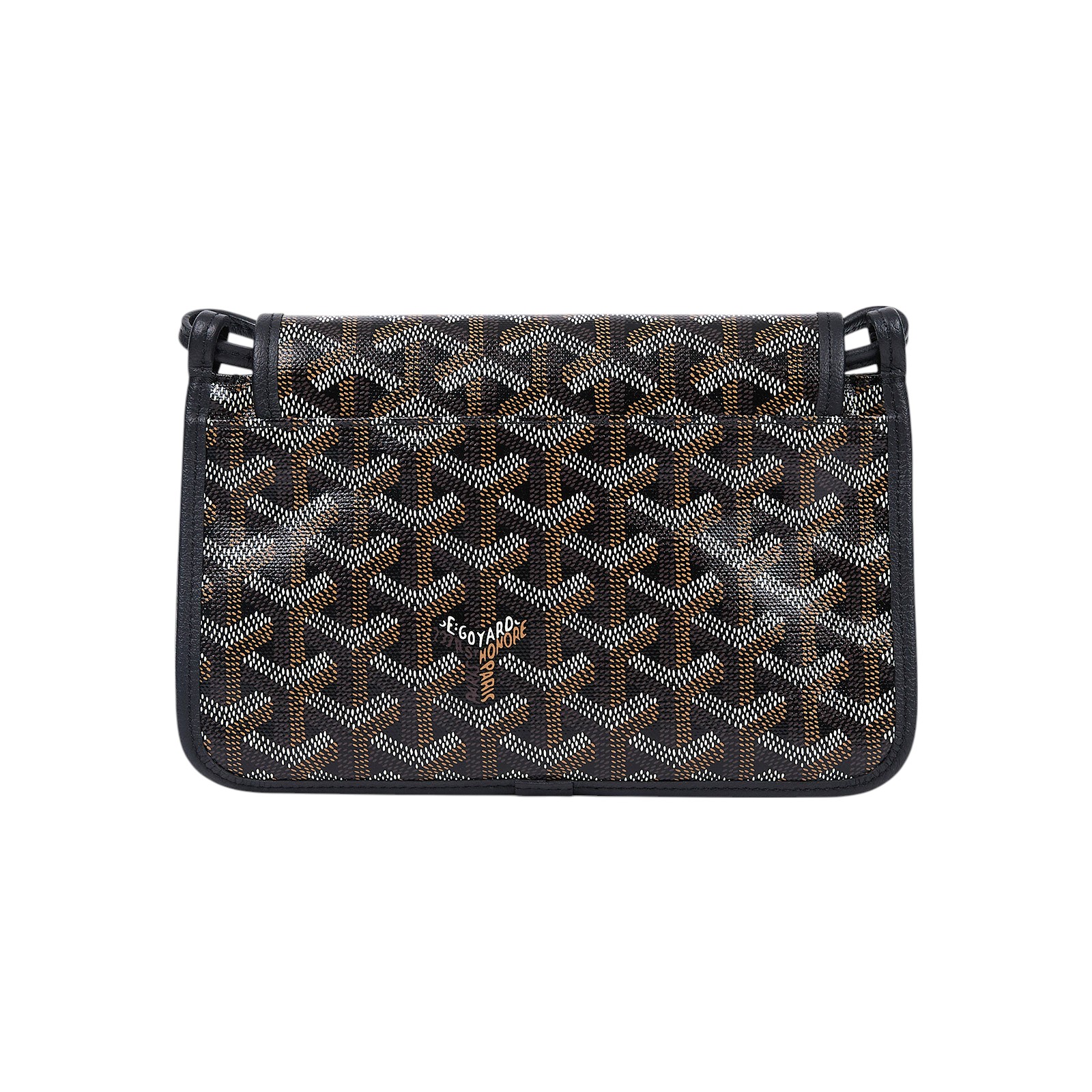 高雅德 GOYARD Plumet Pocket Wallet 肩背 隨身錢包 PLUMETPMLTY 黑PLUMET 防塵袋/國外購買證明