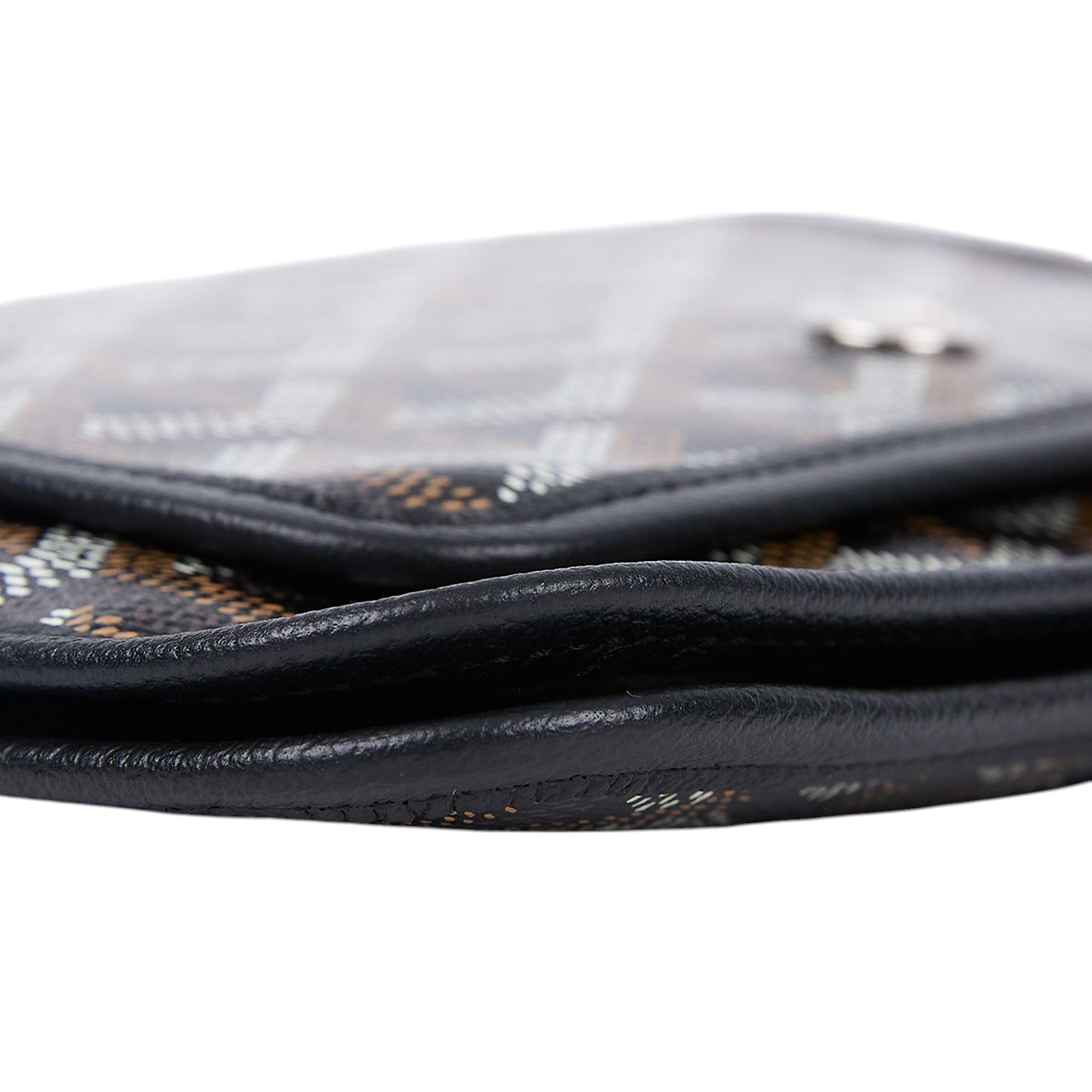 高雅德 GOYARD Plumet Pocket Wallet 肩背 隨身錢包 PLUMETPMLTY 黑PLUMET 防塵袋/國外購買證明