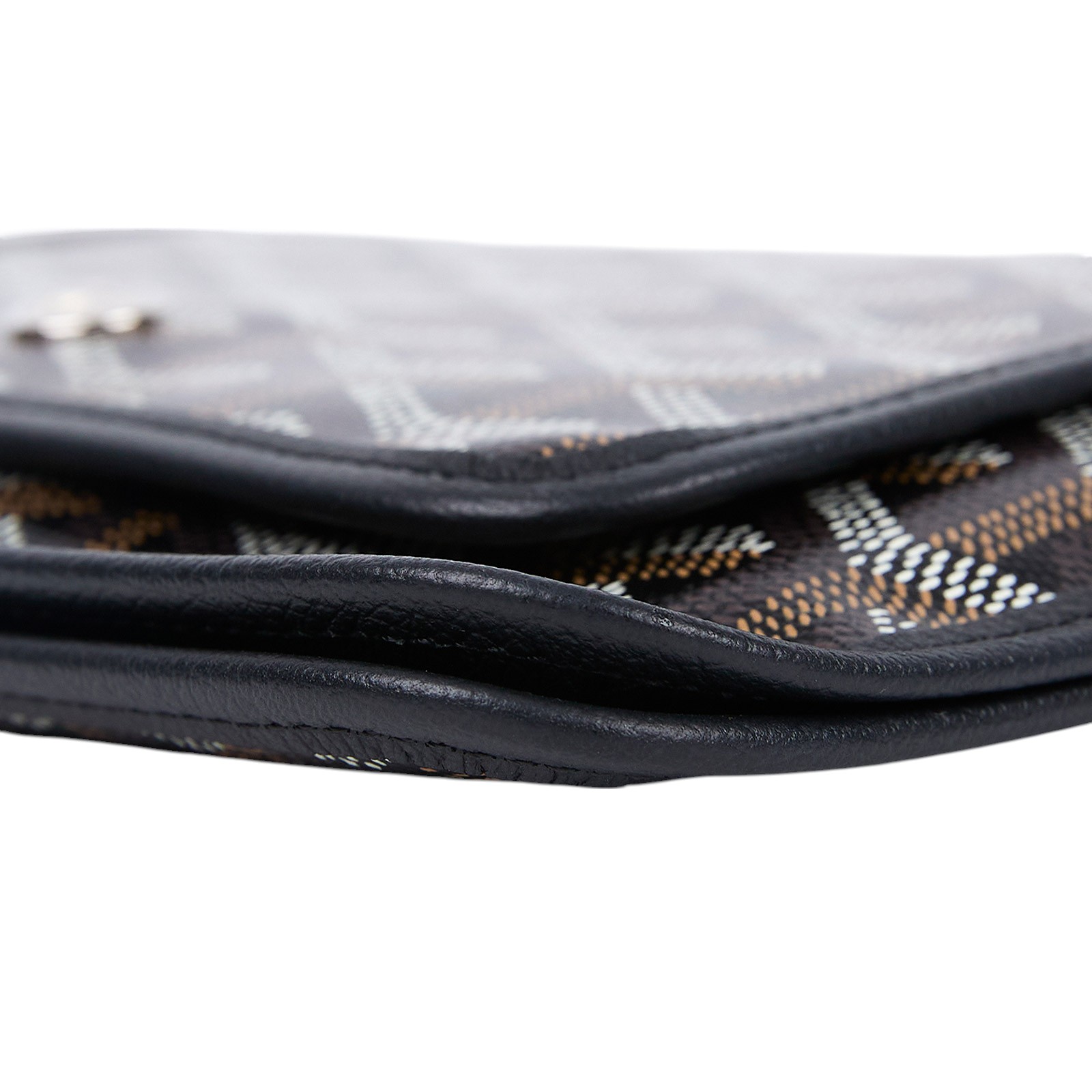 高雅德 GOYARD Plumet Pocket Wallet 肩背 隨身錢包 PLUMETPMLTY 黑PLUMET 防塵袋/國外購買證明