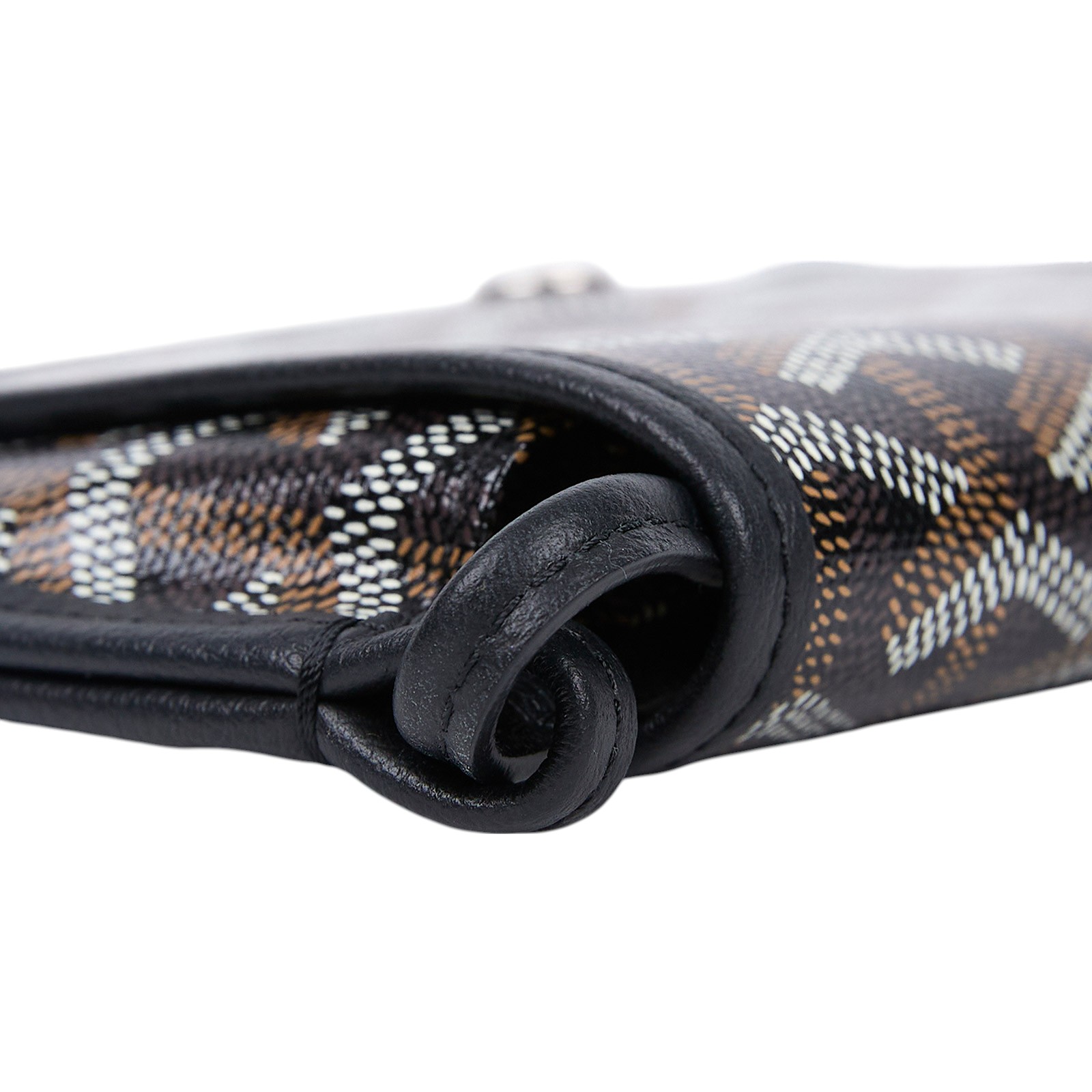 高雅德 GOYARD Plumet Pocket Wallet 肩背 隨身錢包 PLUMETPMLTY 黑PLUMET 防塵袋/國外購買證明