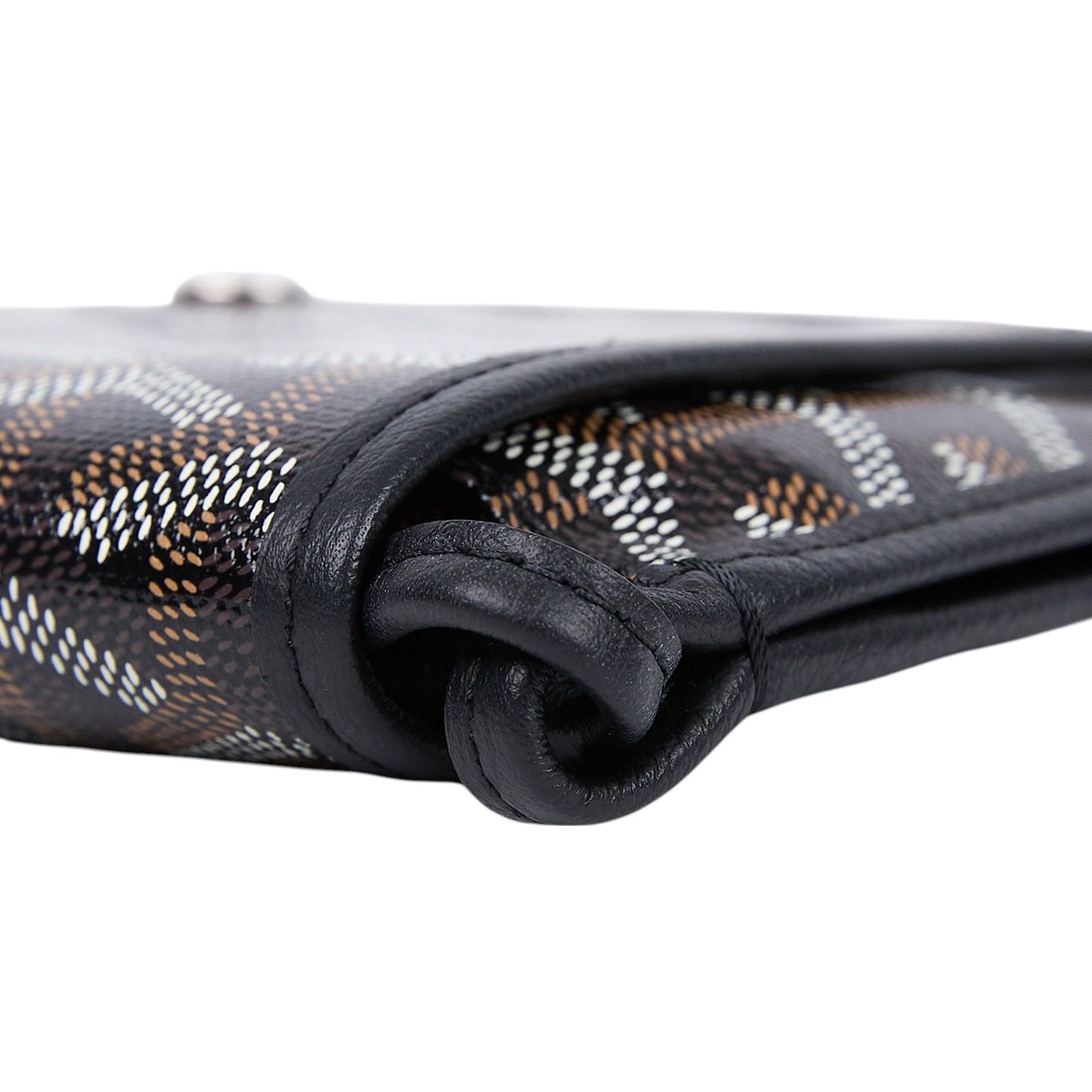 高雅德 GOYARD Plumet Pocket Wallet 肩背 隨身錢包 PLUMETPMLTY 黑PLUMET 防塵袋/國外購買證明