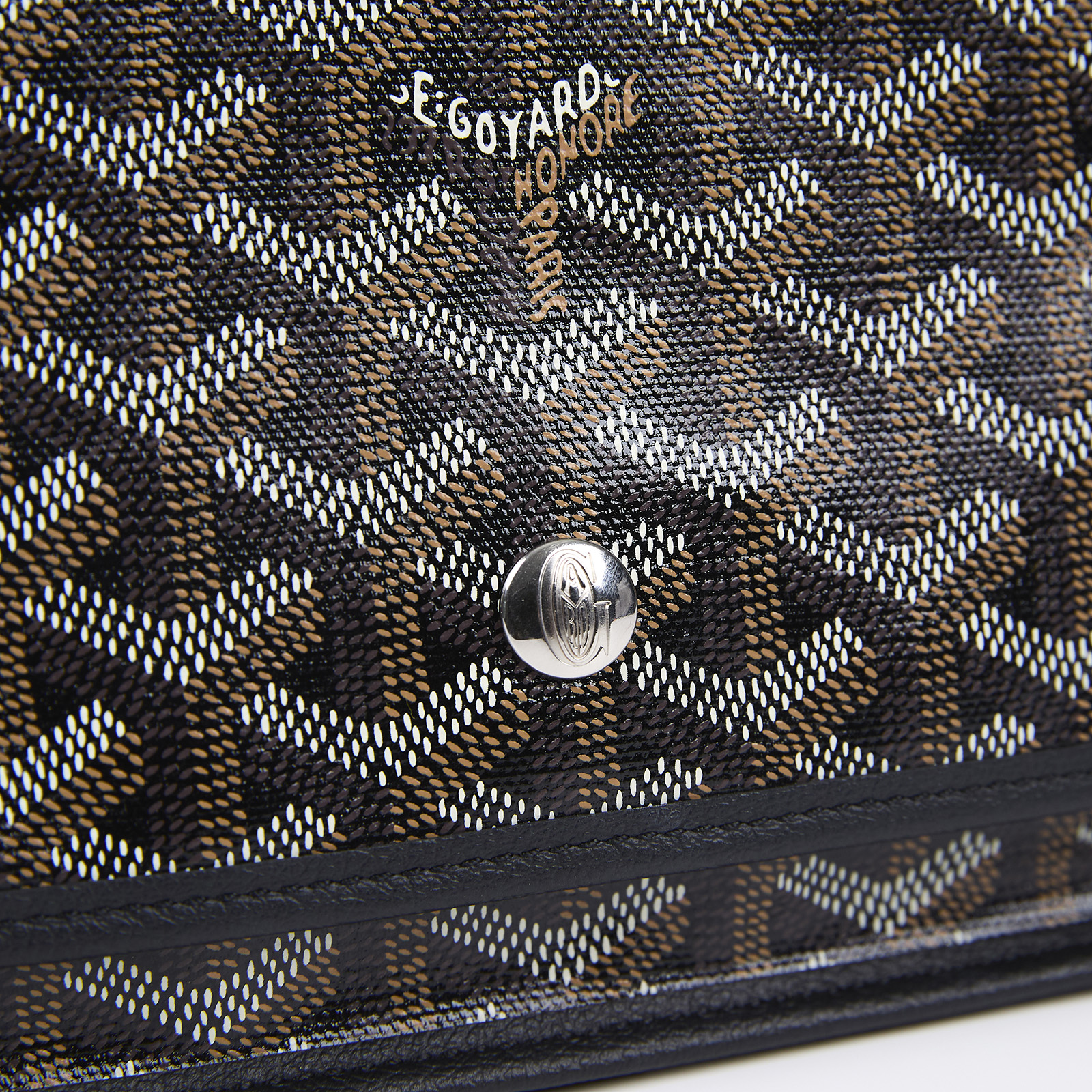 高雅德 GOYARD Plumet Pocket Wallet 肩背 隨身錢包 PLUMETPMLTY 黑PLUMET 防塵袋/國外購買證明