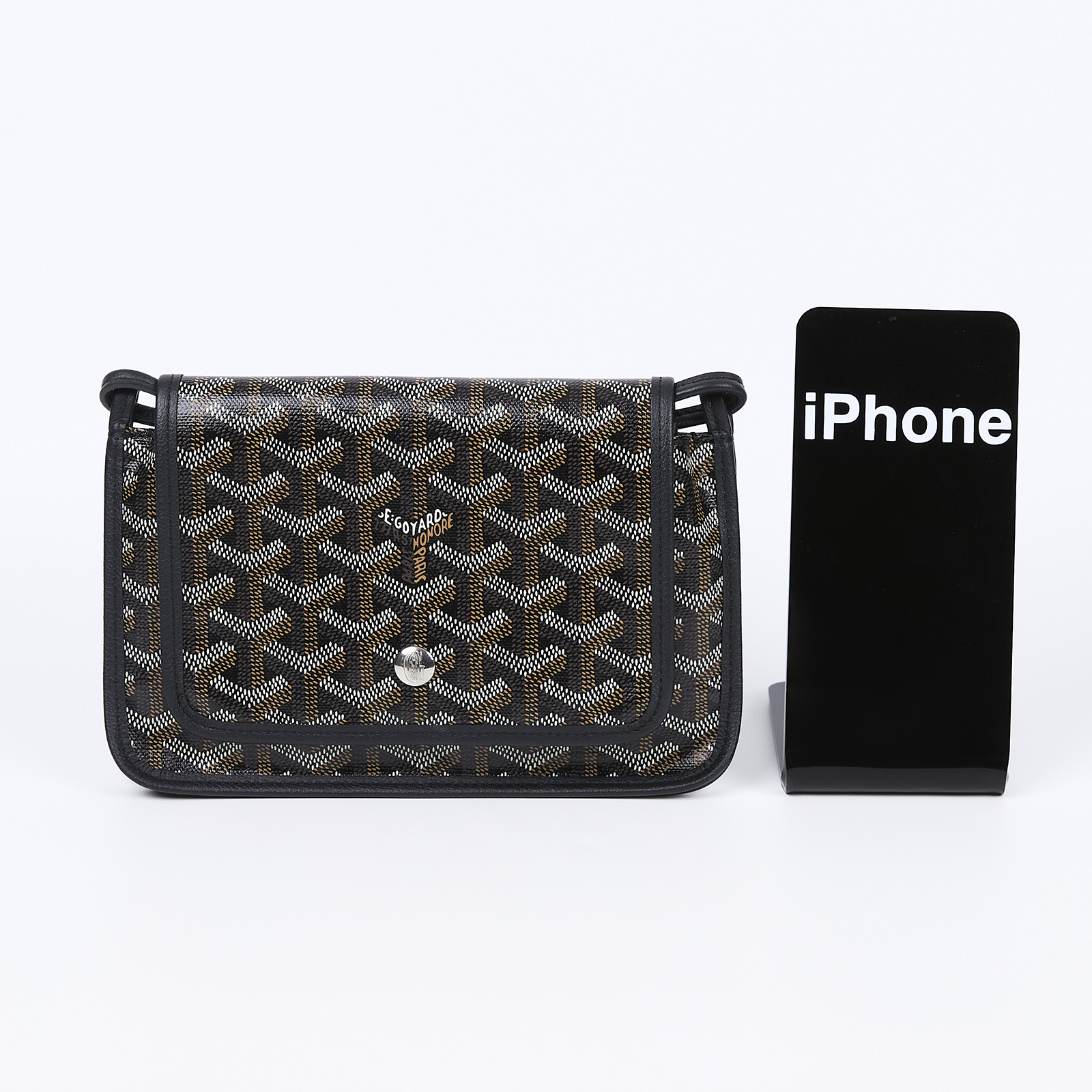 高雅德 GOYARD Plumet Pocket Wallet 肩背 隨身錢包 PLUMETPMLTY 黑PLUMET 防塵袋/國外購買證明