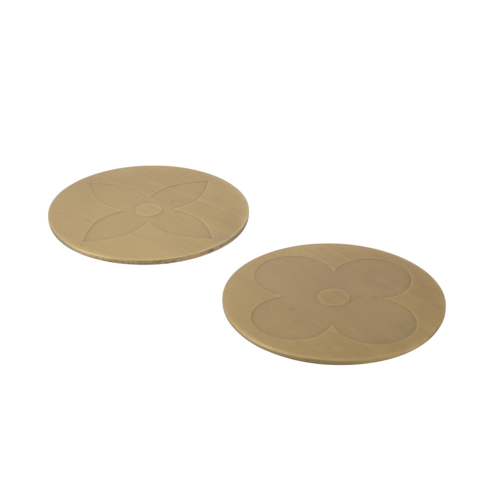 路易威登 LOUIS VUITTON VIP禮 杯墊  霧金原花圖案杯墊 原廠盒子