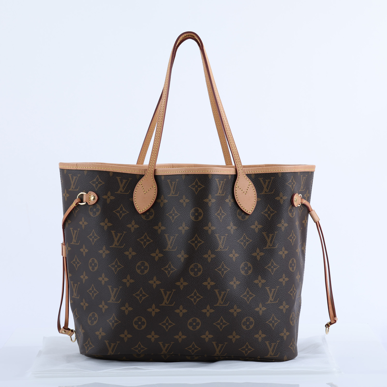 路易威登 LOUIS VUITTON Neverfull MM 經典帆布 肩背 購物袋 M40995 晶片款 原花NEVERFULL MM 內袋