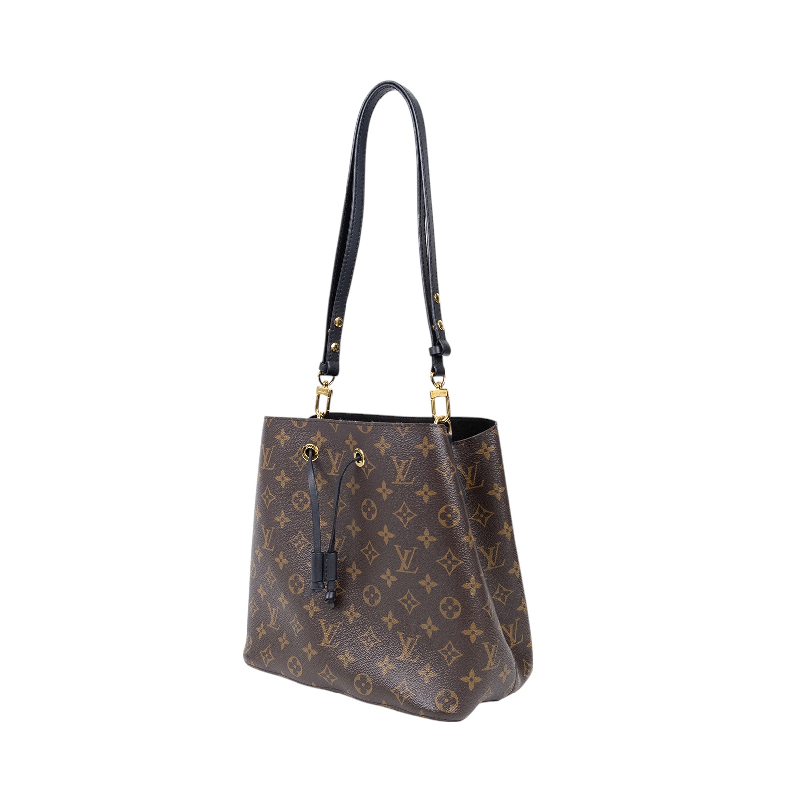 路易威登 LOUIS VUITTON NéoNoé MM 原花 束口水桶包 M44020 黑原花NEONOE水桶包 無附屬品