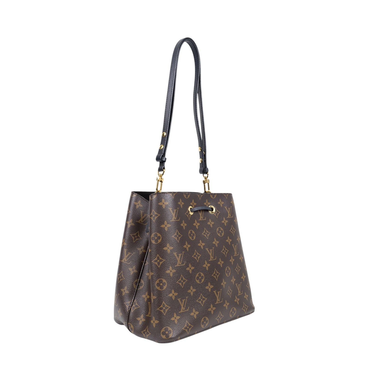 路易威登 LOUIS VUITTON NéoNoé MM 原花 束口水桶包 M44020 黑原花NEONOE水桶包 無附屬品