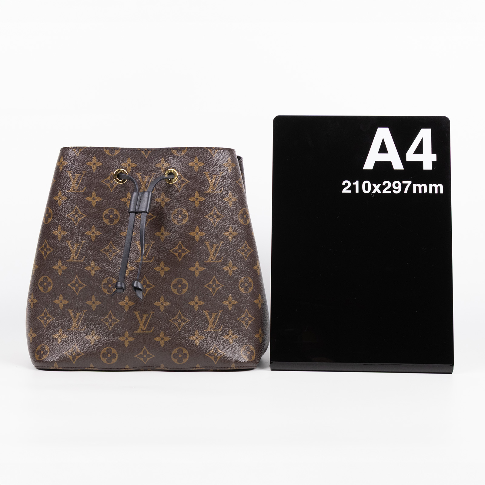 路易威登 LOUIS VUITTON NéoNoé MM 原花 束口水桶包 M44020 黑原花NEONOE水桶包 無附屬品