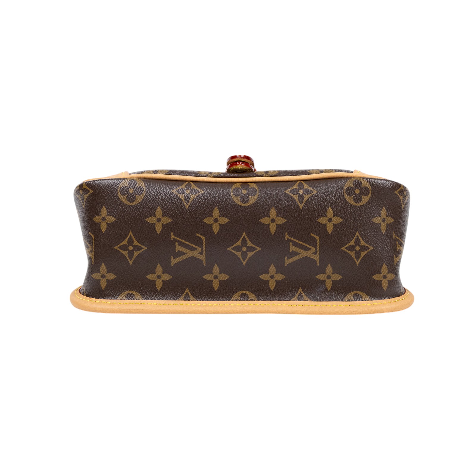 路易威登 LOUIS VUITTON Diane Monogram 帆布 羊絨 肩背包 米白色 M46317 晶片款  原廠盒子/防塵袋/背帶2