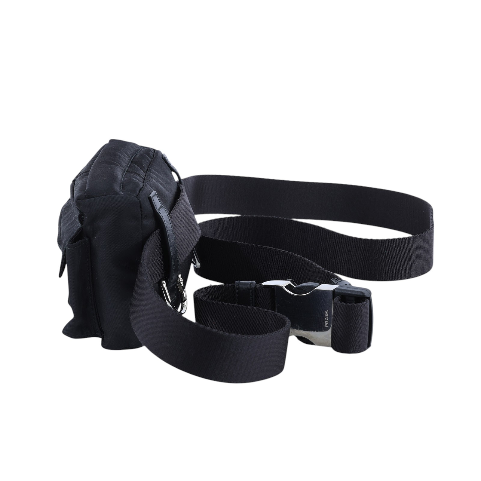 普拉達 PRADA Re-Nylon 腰包 2CN093_2CYU 黑尼龍迷你胸包 防塵袋