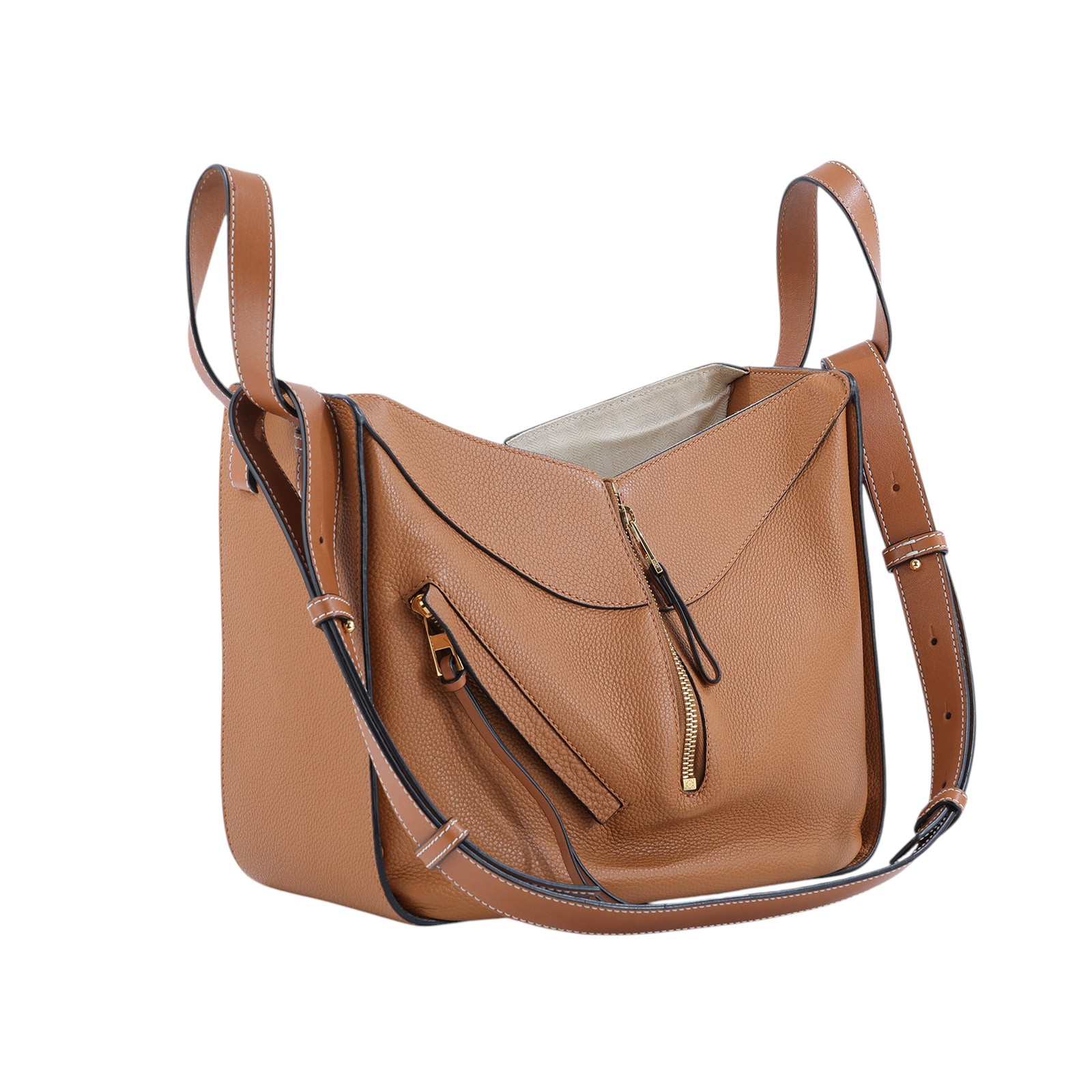 羅意威 LOEWE Hammock 手提包 小型 經典小牛皮  387.30.S35 焦糖色HAMMOCK 防塵袋