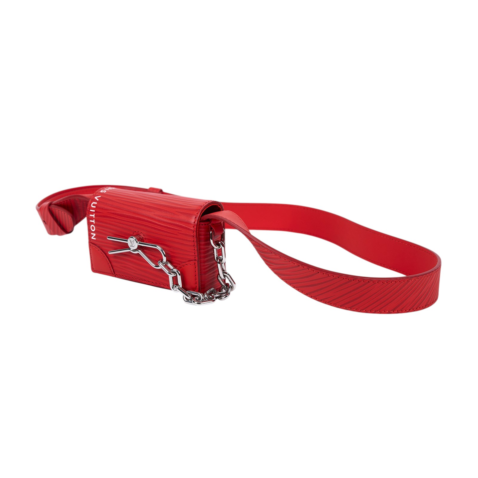 路易威登 LOUIS VUITTON Micro Steamer 郵差包 紅色 M23837 晶片款 紅色EPI迷你肩背包 防塵袋