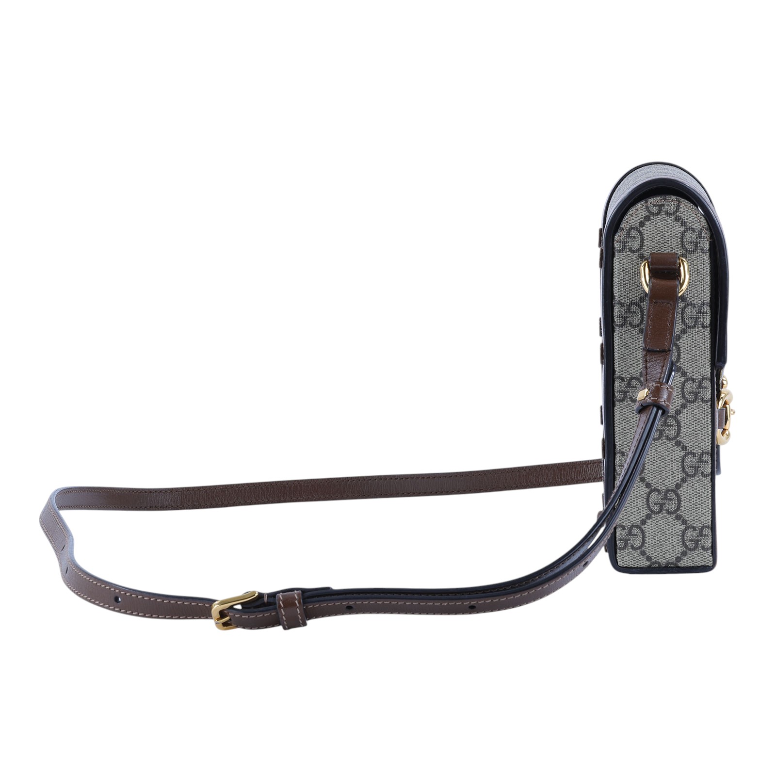 古馳 GUCCI 馬銜扣 1955 迷你袋 625615 棕Horsebit mini 迷你馬銜扣肩背斜背1955手機包 防塵袋