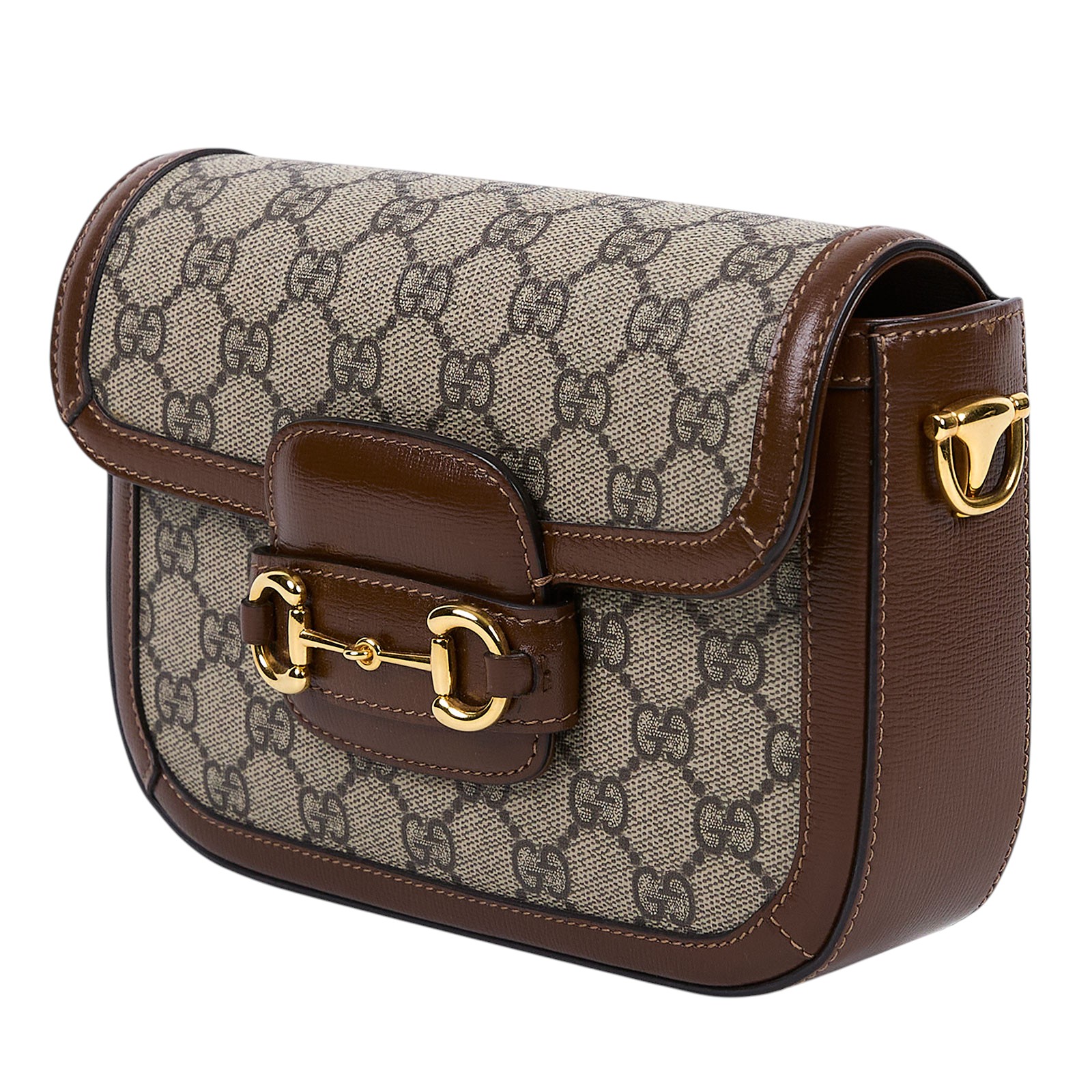 古馳 GUCCI Horsebit 1955 迷你 馬鞍包 658574 HUHHG 棕1955 mini 防塵袋/原廠盒子/購買證明/背袋