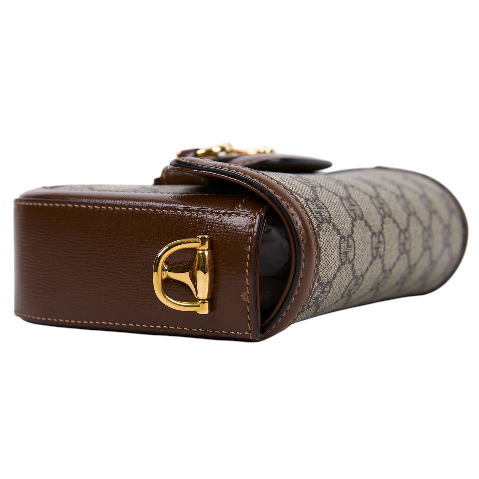 古馳 GUCCI Horsebit 1955 迷你 馬鞍包 658574 HUHHG 棕1955 mini 防塵袋/原廠盒子/購買證明/背袋