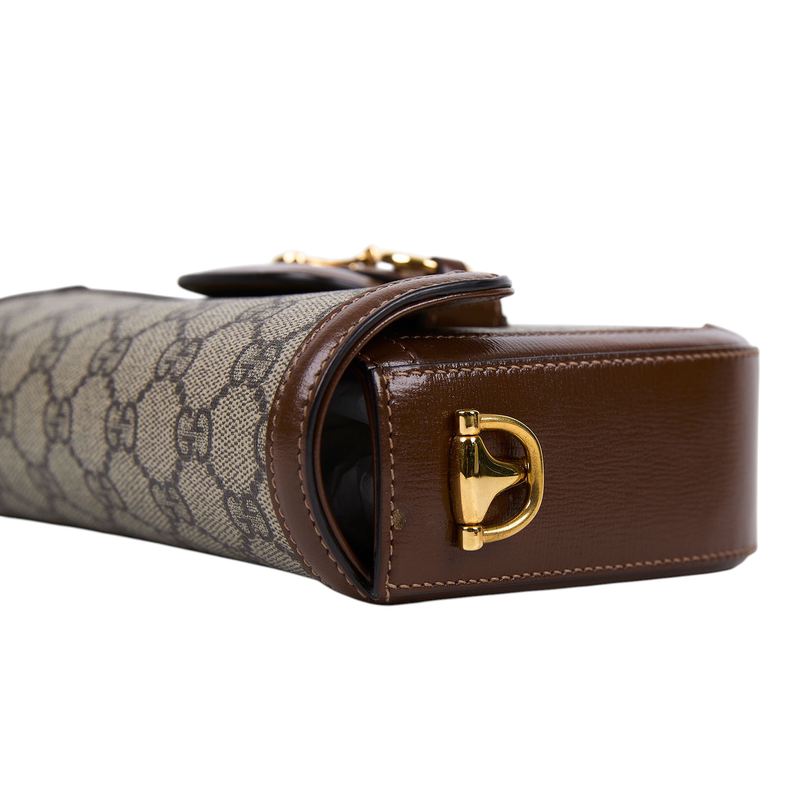 古馳 GUCCI Horsebit 1955 迷你 馬鞍包 658574 HUHHG 棕1955 mini 防塵袋/原廠盒子/購買證明/背袋