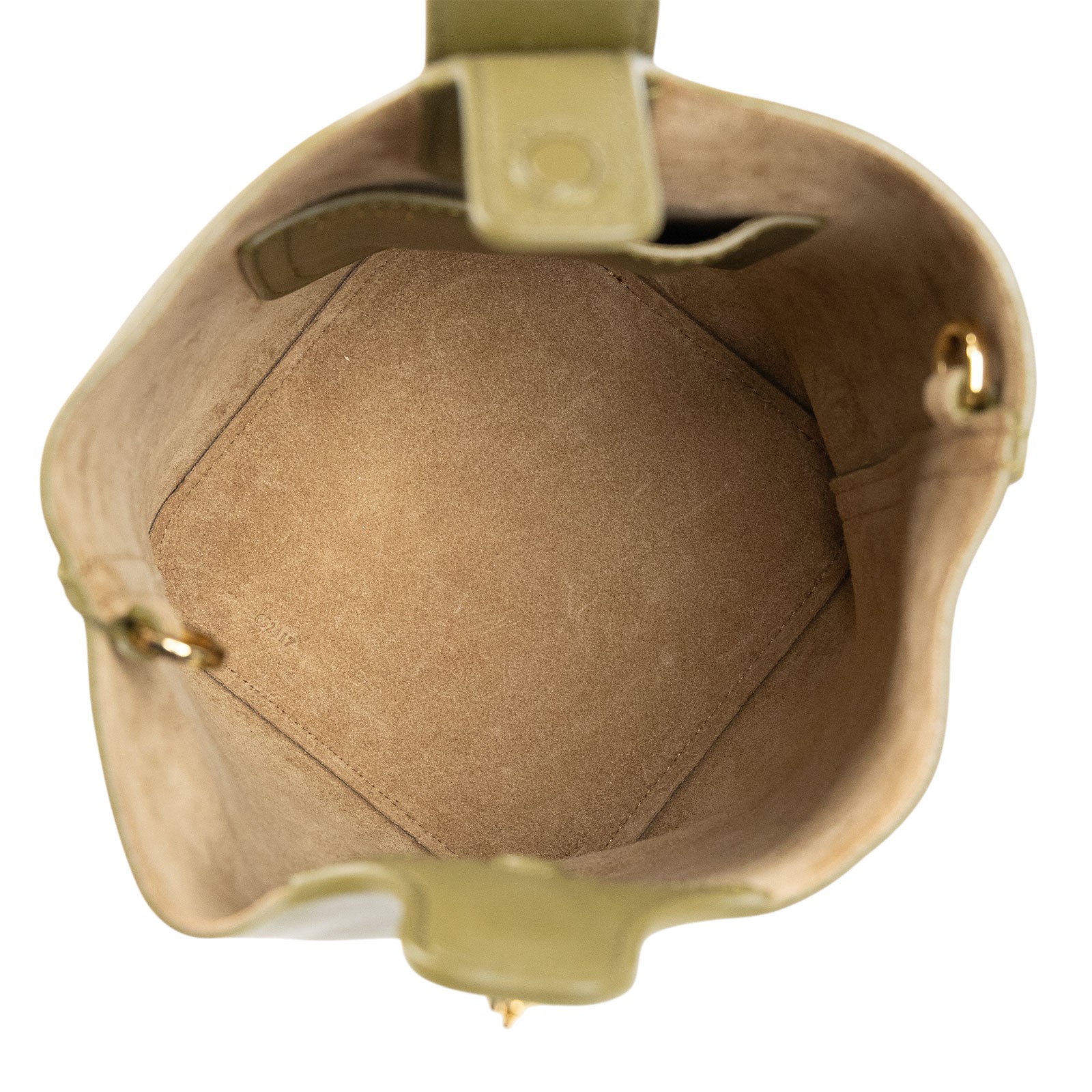 羅意威 LOEWE Mini Pebble Bucket bag 肩背 手提水桶包 AANBBBMX01 墨綠PEBBLE MINI 原廠盒子/防塵袋