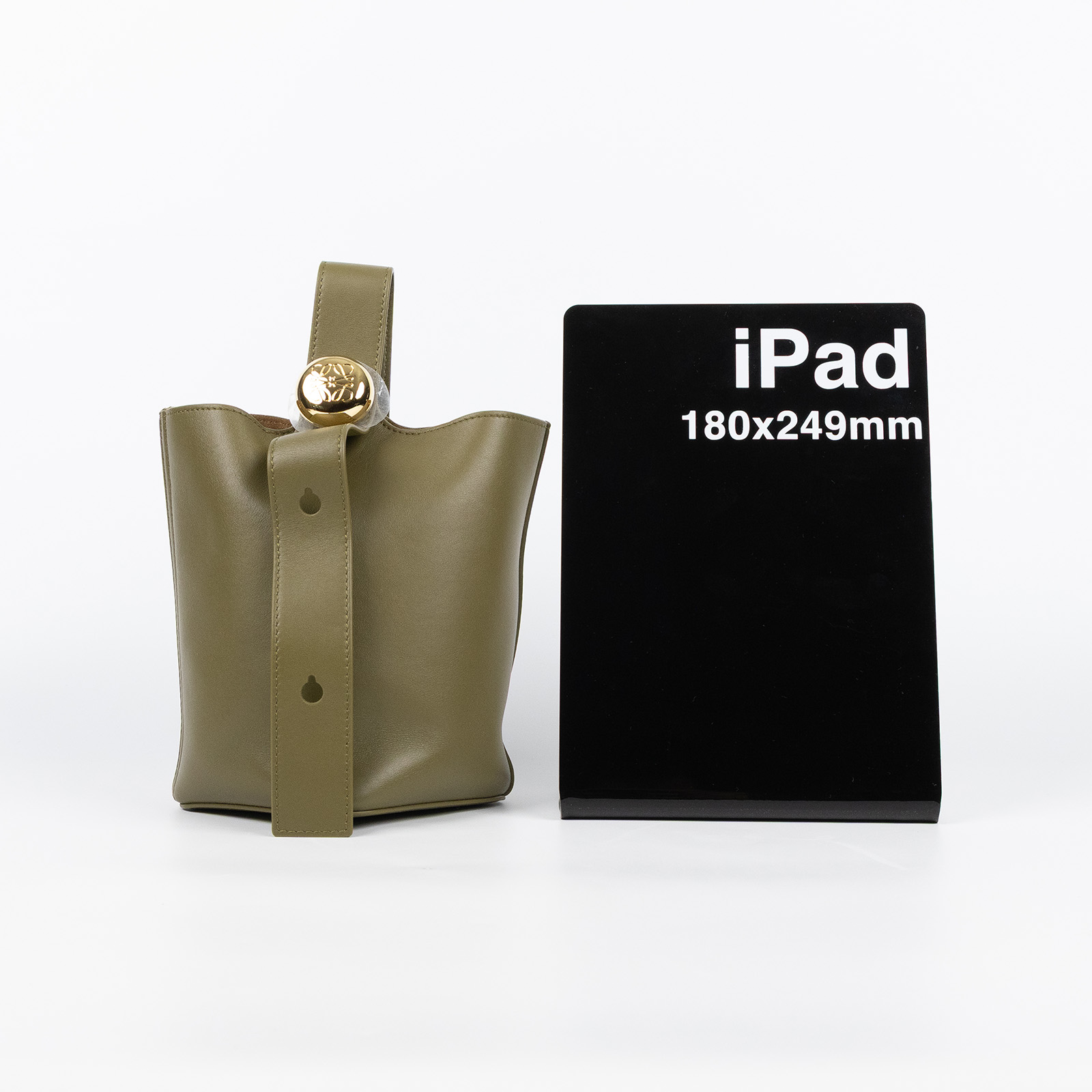 羅意威 LOEWE Mini Pebble Bucket bag 肩背 手提水桶包 AANBBBMX01 墨綠PEBBLE MINI 原廠盒子/防塵袋