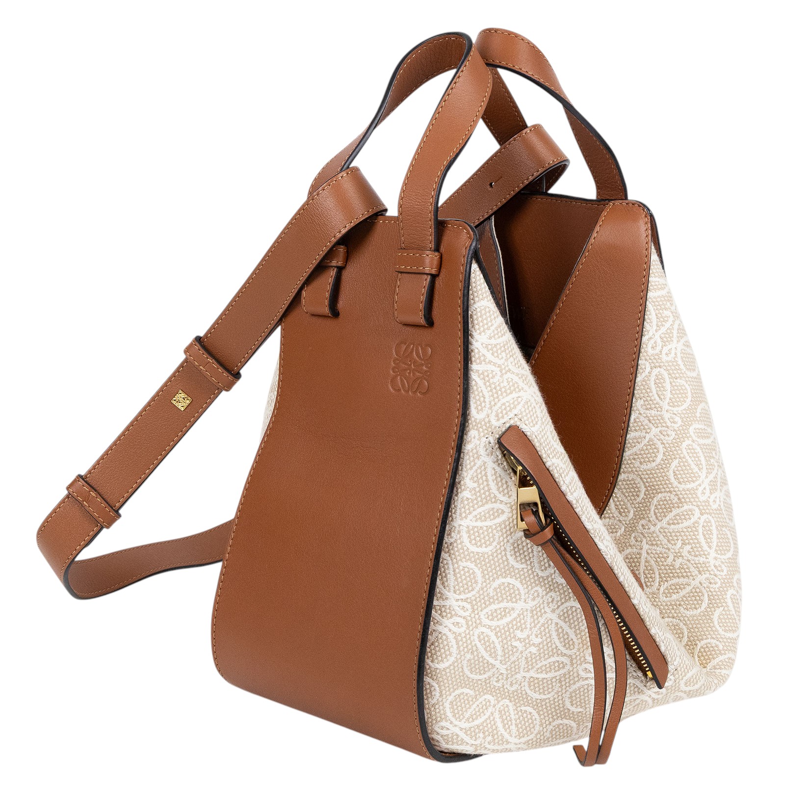 羅意威 LOEWE Compact Hammock bag 小牛皮 肩背 吊床包 A538H13X35  防塵袋