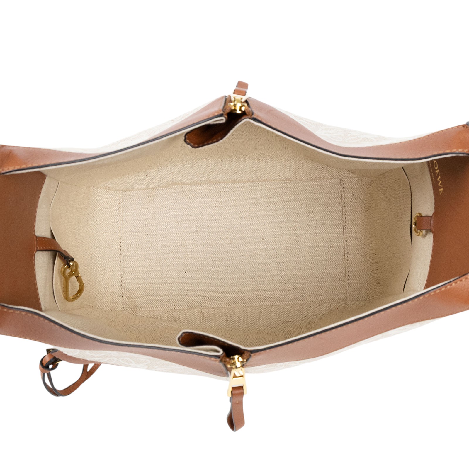 羅意威 LOEWE Compact Hammock bag 小牛皮 肩背 吊床包 A538H13X35  防塵袋