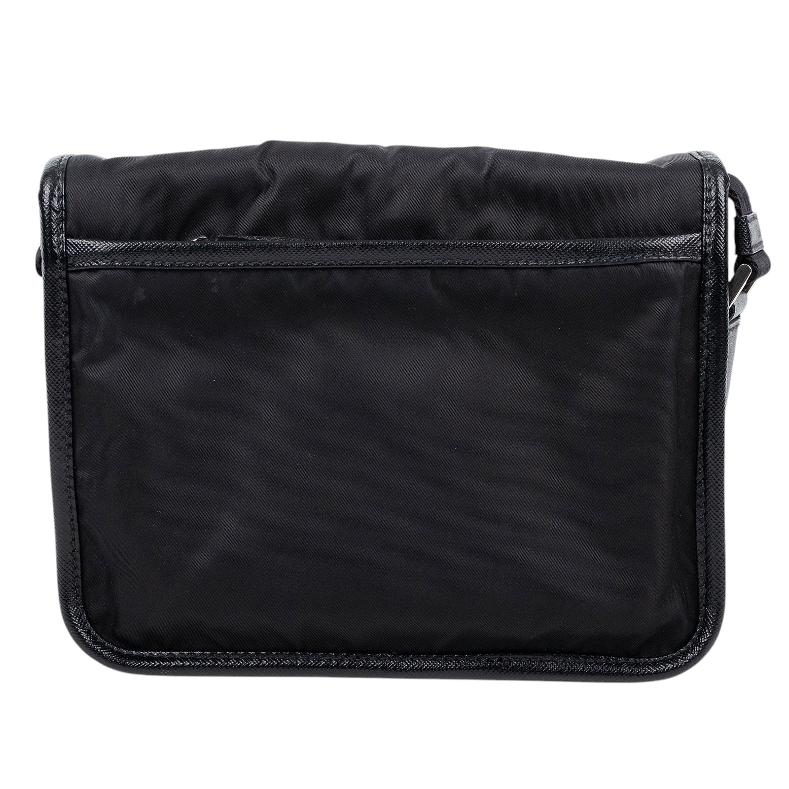 普拉達 PRADA Re-Nylon Saffiano 皮革肩背袋 2VD034_2DMH 黑Re-Nylon 及 Saffiano 皮革肩背袋 防塵袋/內袋