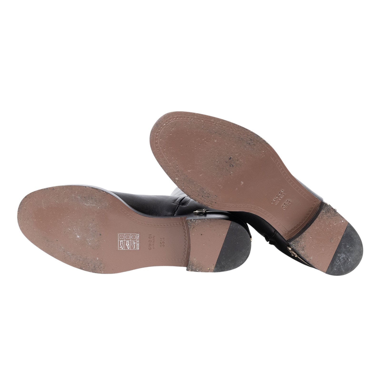 古馳 GUCCI Horsebit 長靴 333058 BK000_355 黑長靴 原廠盒子/防塵袋