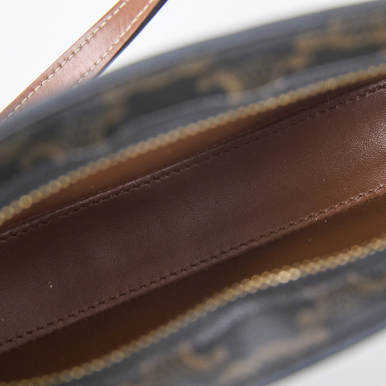 思琳 CELINE Tilly 標識印花 牛皮革 中型 手提 肩背包 115702CUZ 凱旋門TILLY 中號 防塵袋/日本購買證明