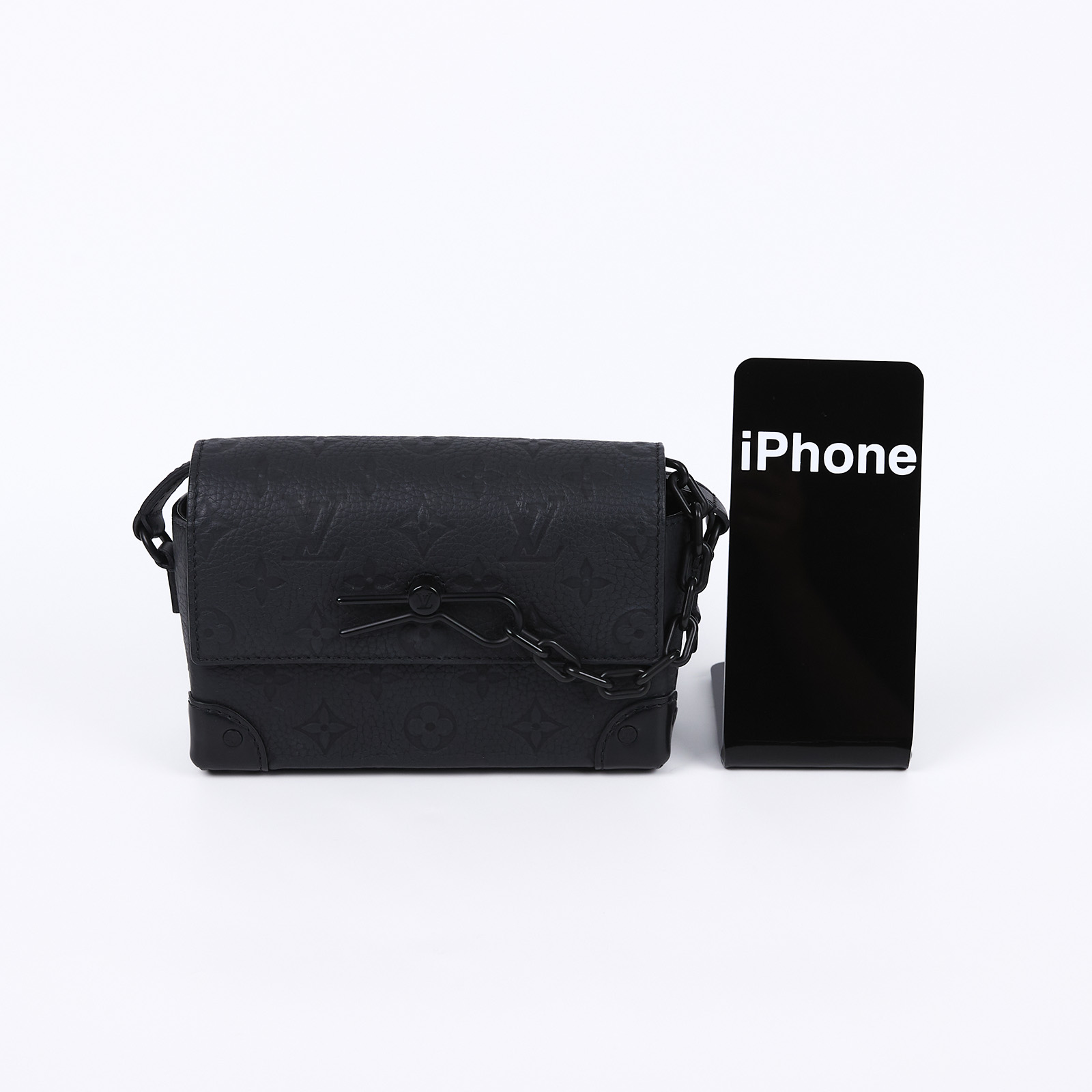 路易威登 LOUIS VUITTON Steamer 隨身 錢包 黑色 M81746 晶片款 黑原花壓紋Steamer肩背包 原廠盒子/防塵袋
