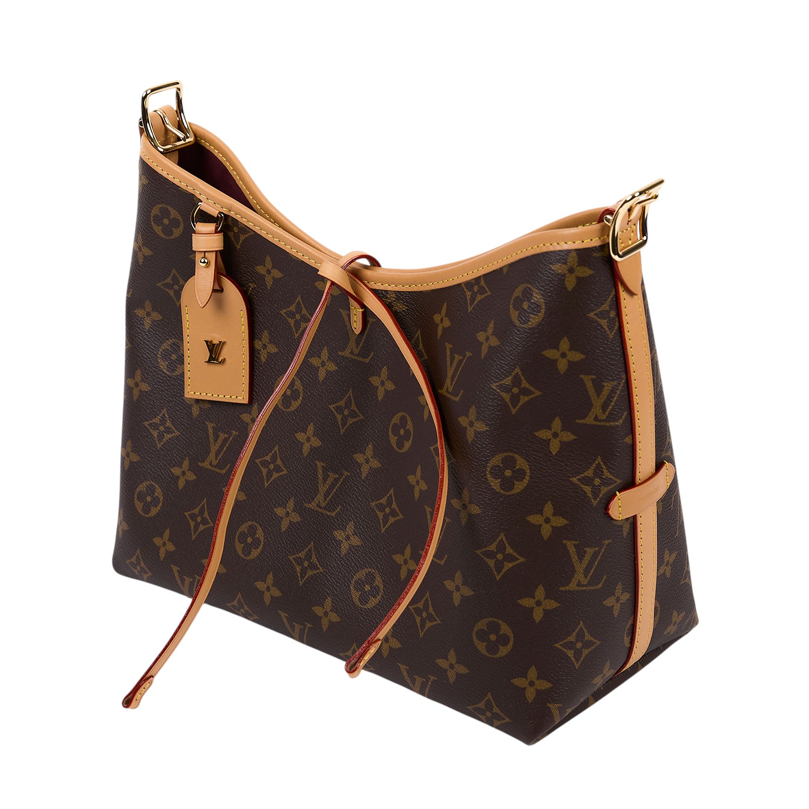 路易威登 LOUIS VUITTON CarryAll PM 原花 肩背包 M46203 晶片款 棕原花CarryAll PM 原廠盒子/購買證明