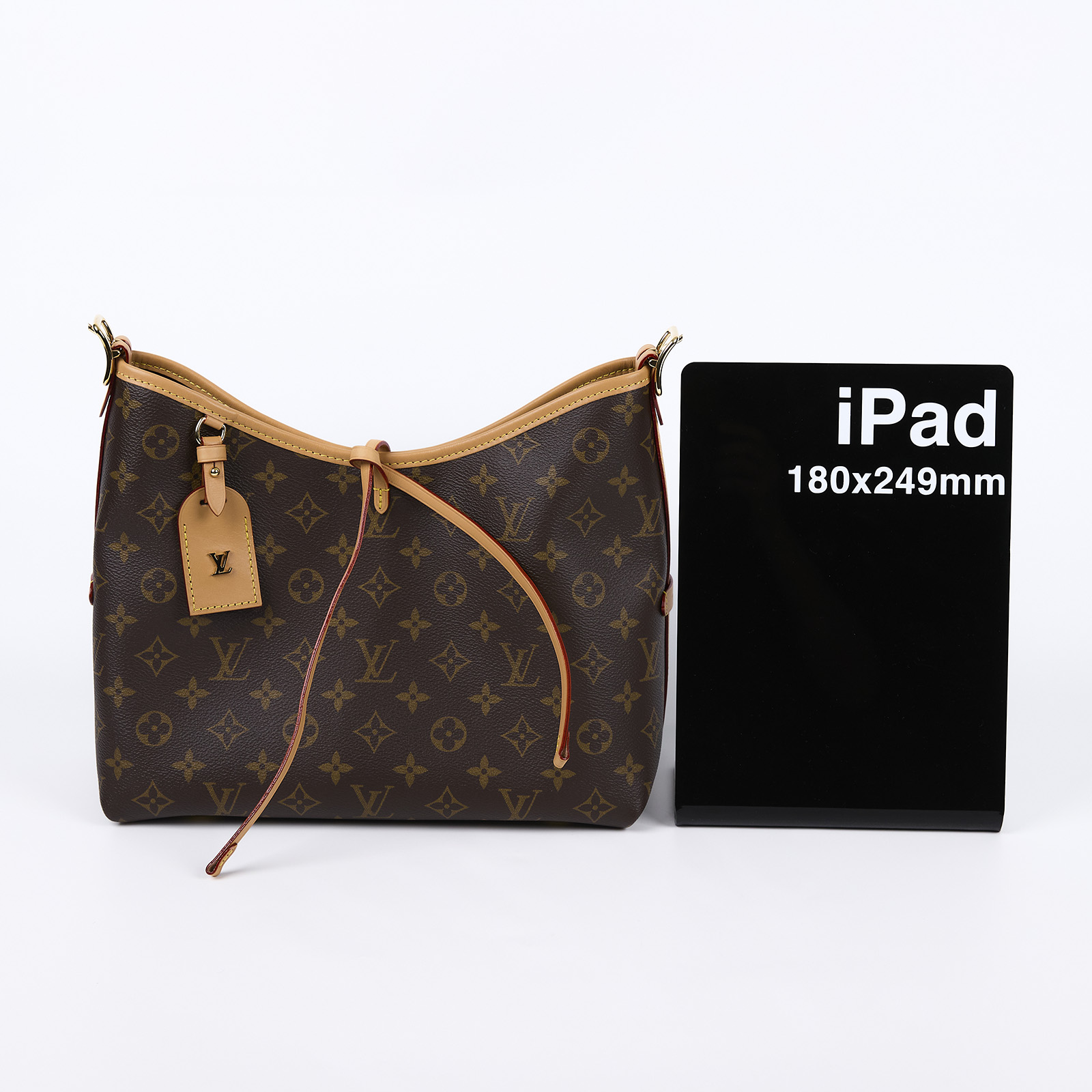 路易威登 LOUIS VUITTON CarryAll PM 原花 肩背包 M46203 晶片款 棕原花CarryAll PM 原廠盒子/購買證明