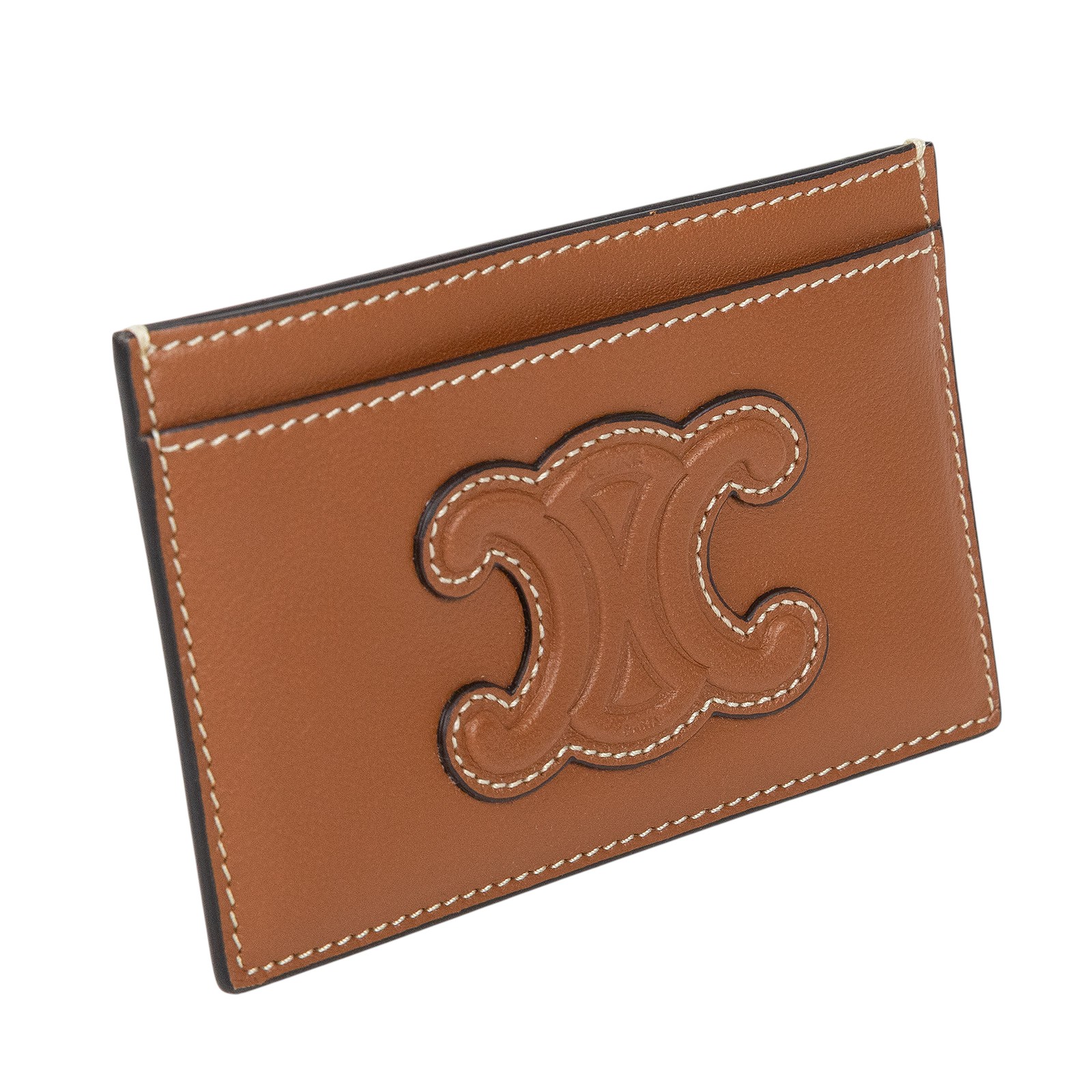 思琳 CELINE 卡包 10B703EMJ 棕凱旋卡夾 原廠盒子/防塵袋/購買證明