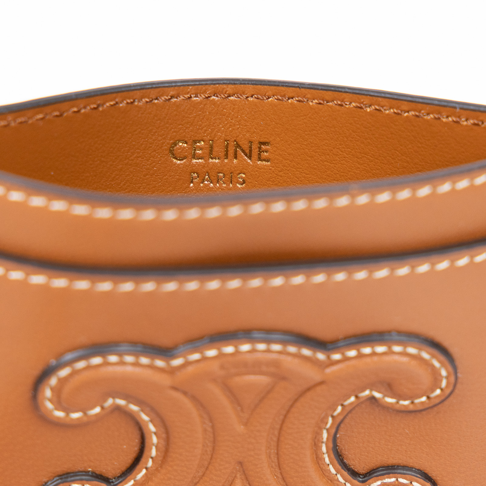 思琳 CELINE 卡包 10B703EMJ 棕凱旋卡夾 原廠盒子/防塵袋/購買證明