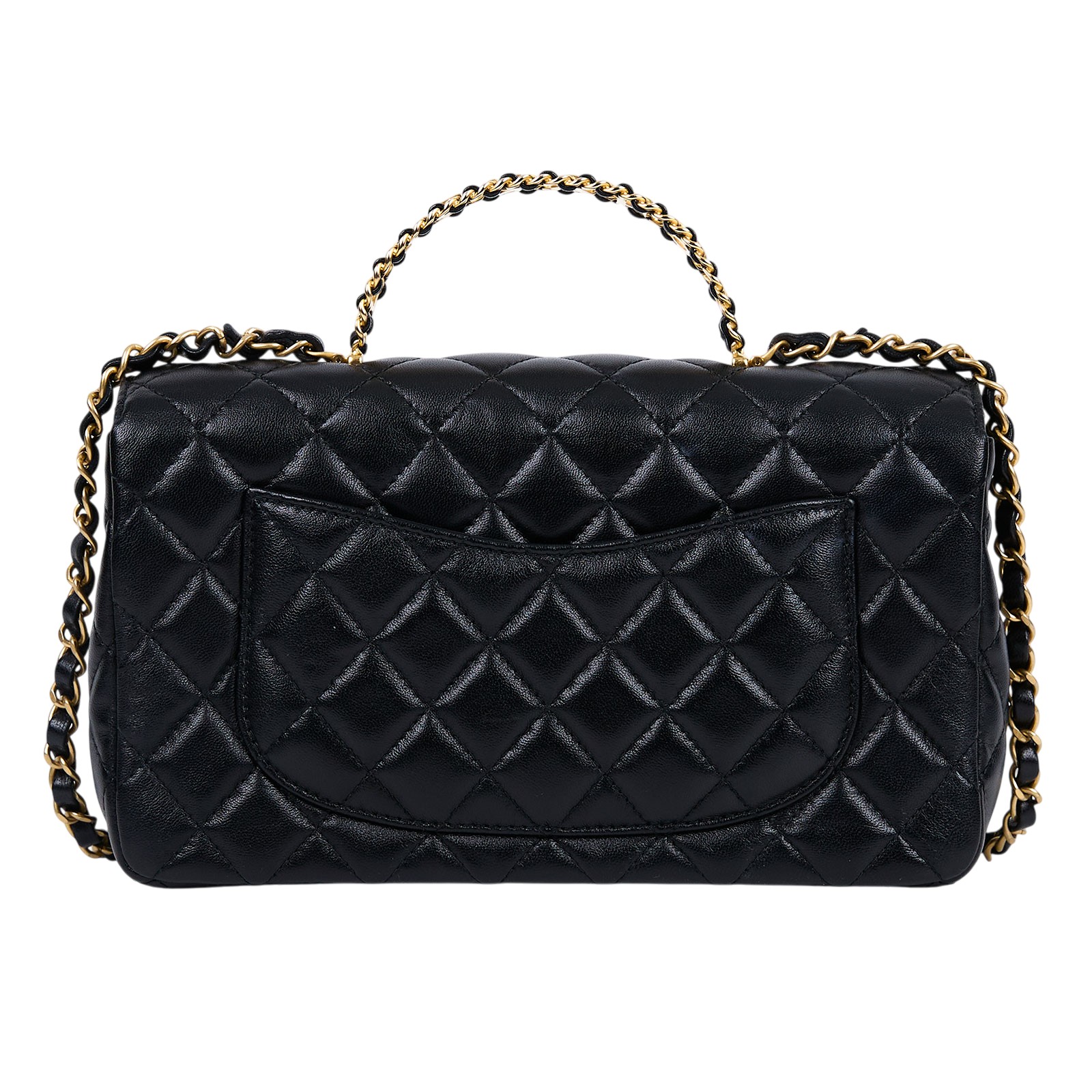 香奈兒 CHANEL Handle 手提 口蓋包 AS4530 B14824 晶片款 黑羊手提包 防塵袋/購買證明/原廠盒子