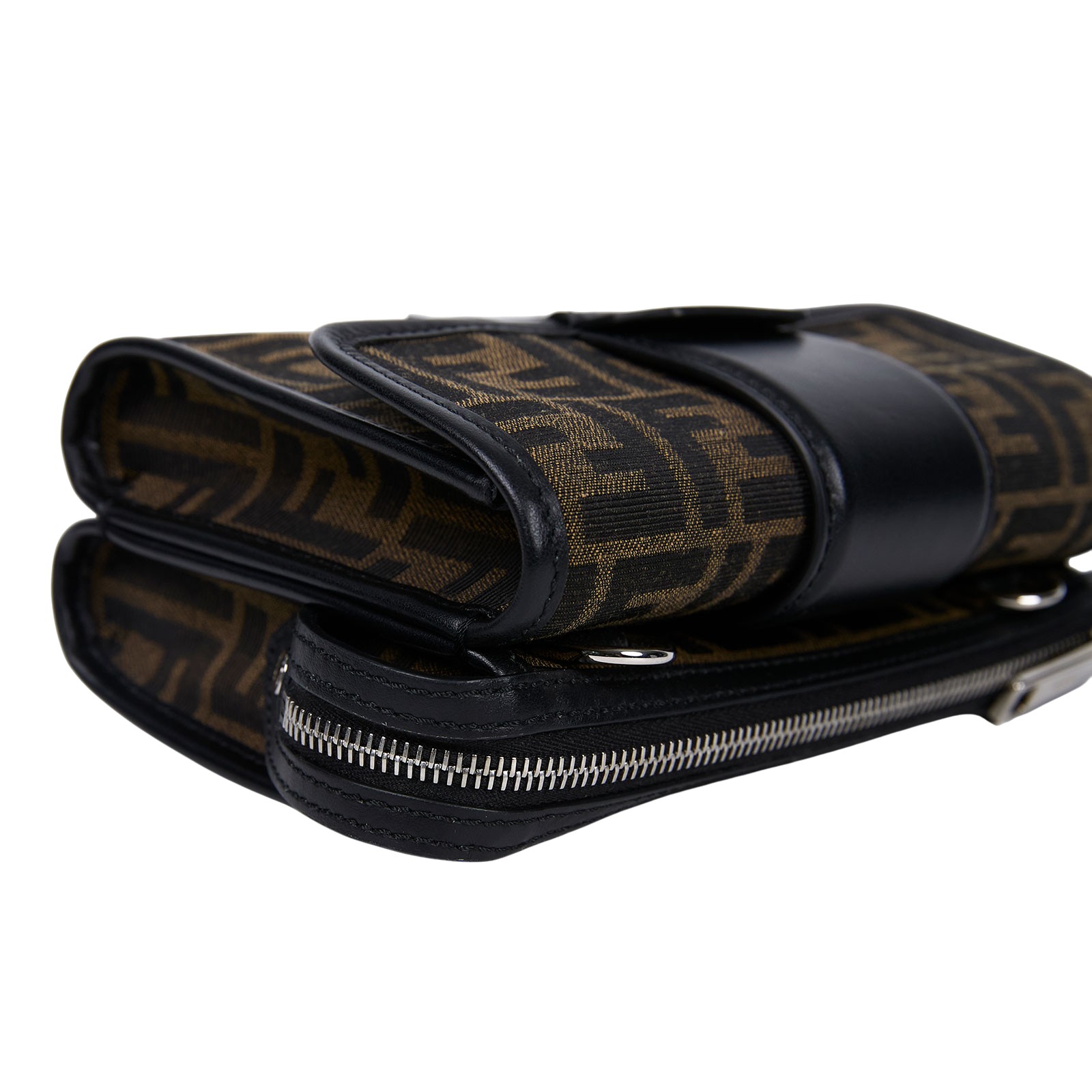 芬迪 FENDI Baguette Double 斜背包 7VA649ALWK 棕Double Baguette 防塵袋