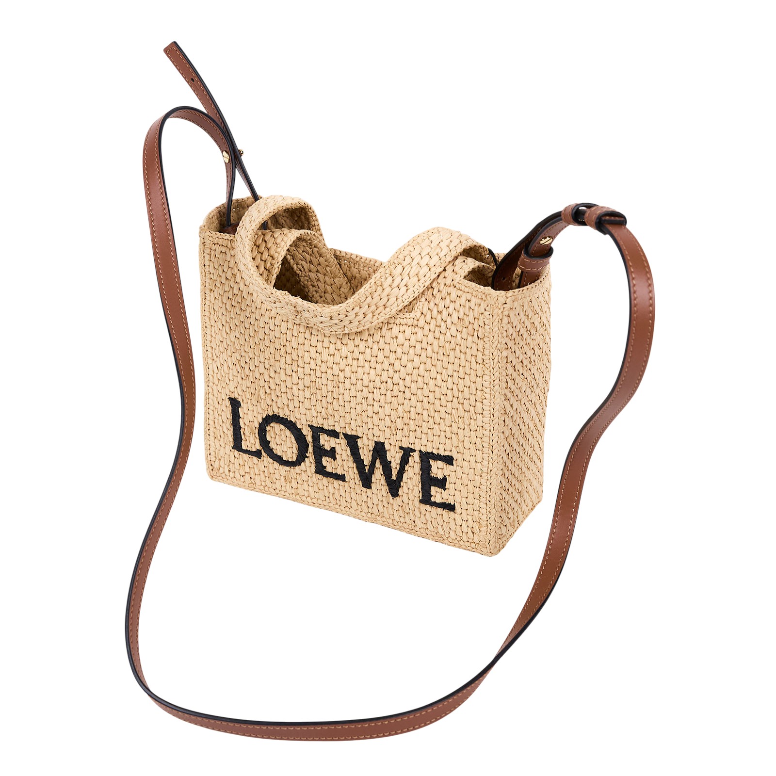 羅意威 LOEWE Follow Mini Font 托特包  草編FONT TOTE  MINI 2WAY 防塵袋