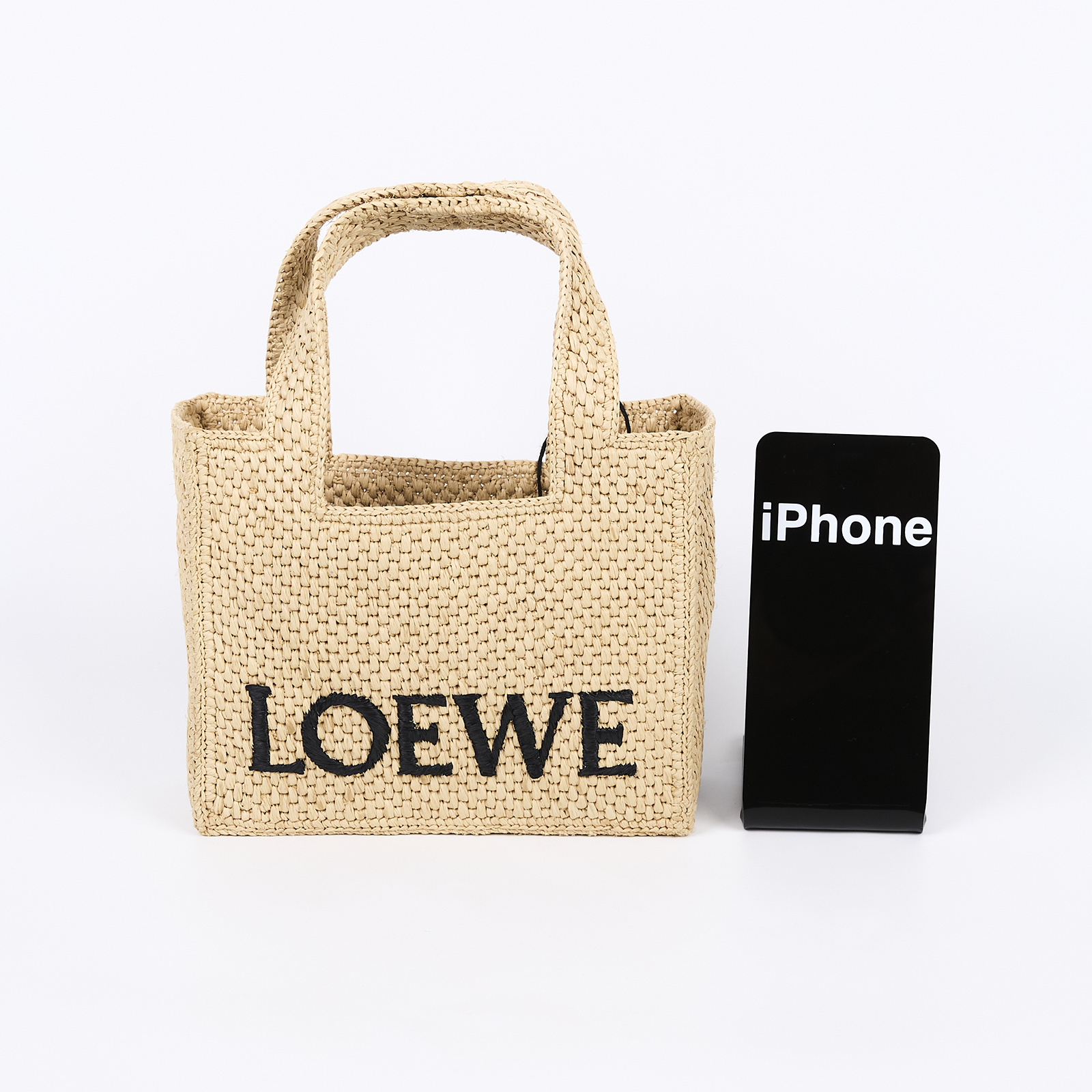 羅意威 LOEWE Follow Mini Font 托特包  草編FONT TOTE  MINI 2WAY 防塵袋