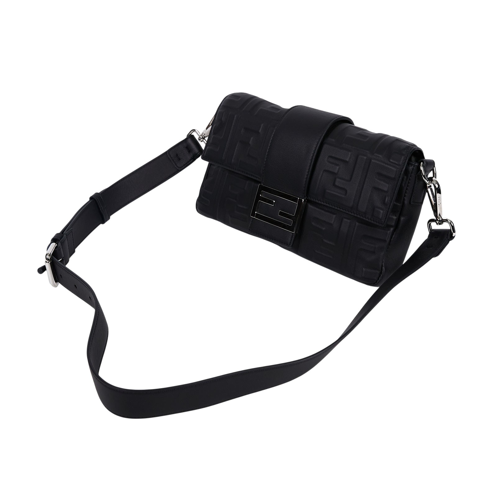 芬迪 FENDI Baguette 斜背包 7VA472A9ZC 男款黑BAGUETTE 防塵袋