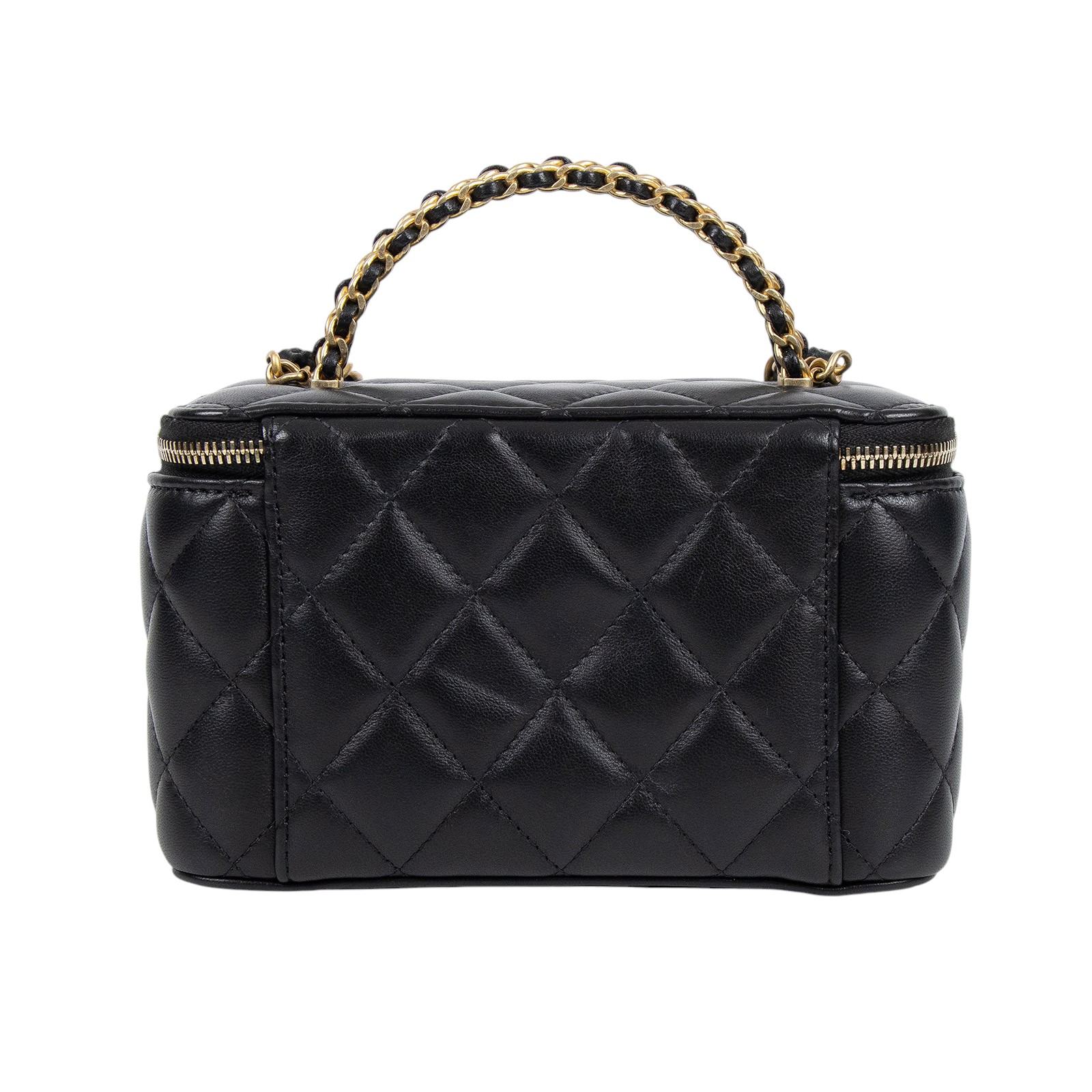 香奈兒 CHANEL Vanity Case 化妝箱 AP4064 晶片款 黑羊VANITY 原廠盒子/防塵袋