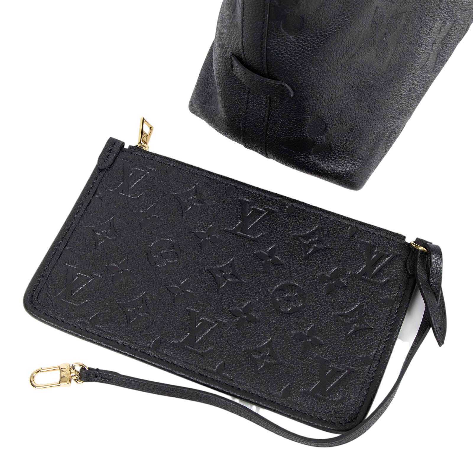 路易威登 LOUIS VUITTON CarryAll PM  黑色 牛皮 肩背包 M46288 晶片款 黑牛皮壓紋CARRYAll PM 防塵袋