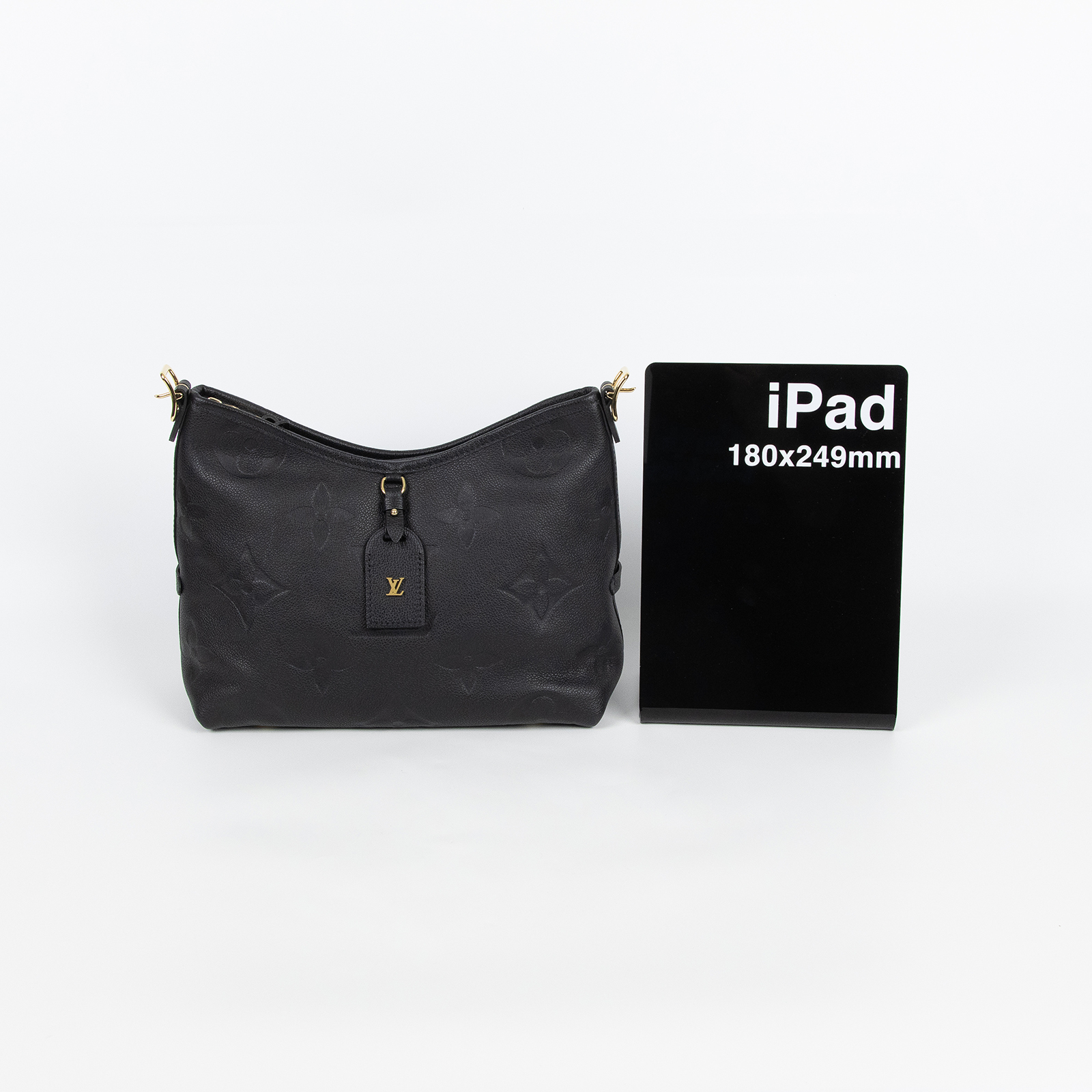 路易威登 LOUIS VUITTON CarryAll PM  黑色 牛皮 肩背包 M46288 晶片款 黑牛皮壓紋CARRYAll PM 防塵袋