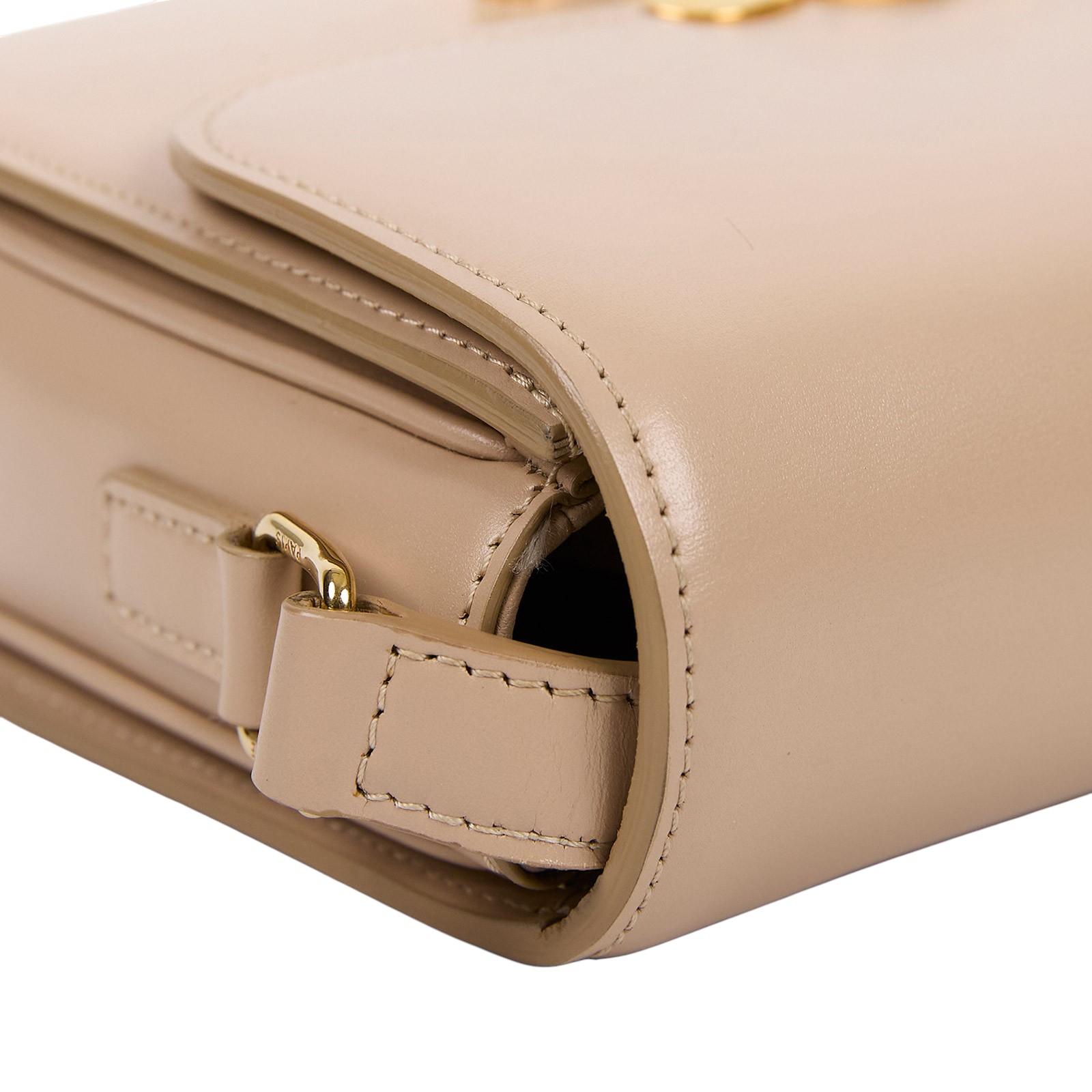 思琳 CELINE 亮面牛皮革 Teen Triomphe 凱旋門 肩背包 188423BF4 燕麥TEEN凱旋門肩背包 防塵袋