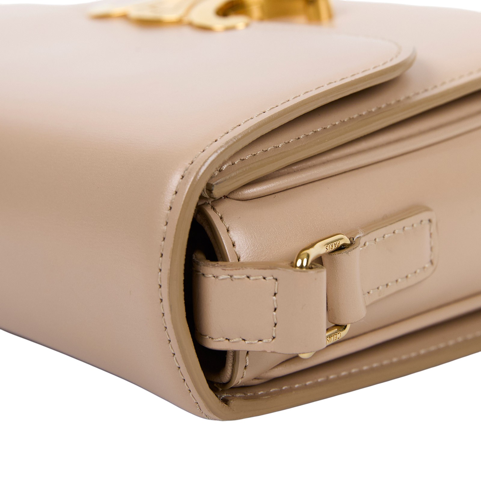 思琳 CELINE 亮面牛皮革 Teen Triomphe 凱旋門 肩背包 188423BF4 燕麥TEEN凱旋門肩背包 防塵袋