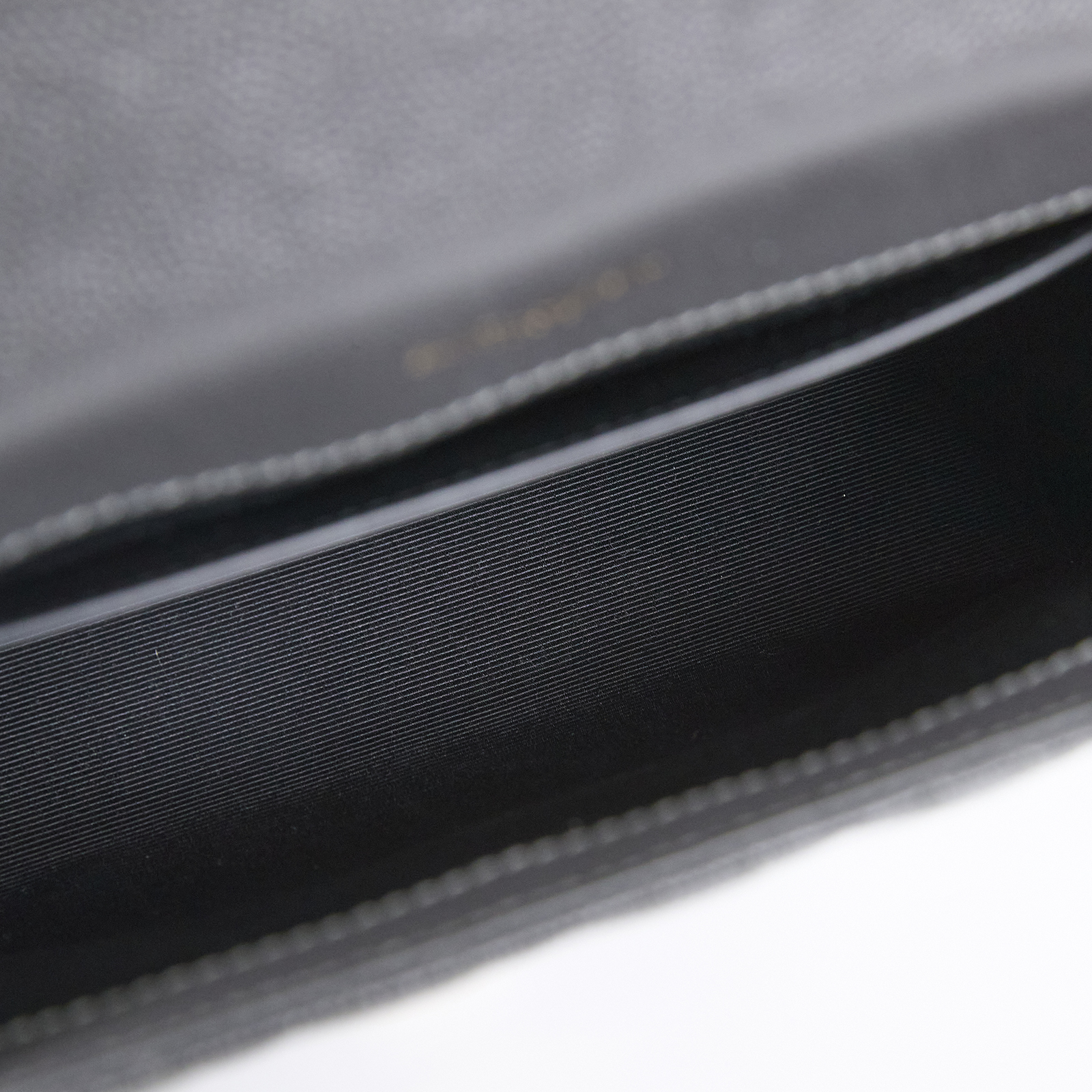 聖羅蘭 YSL SAINT LAURENT Envelope 灰色 粒面絎縫 牛皮 中型 信封袋 金色五金 600185BOW91  防塵袋