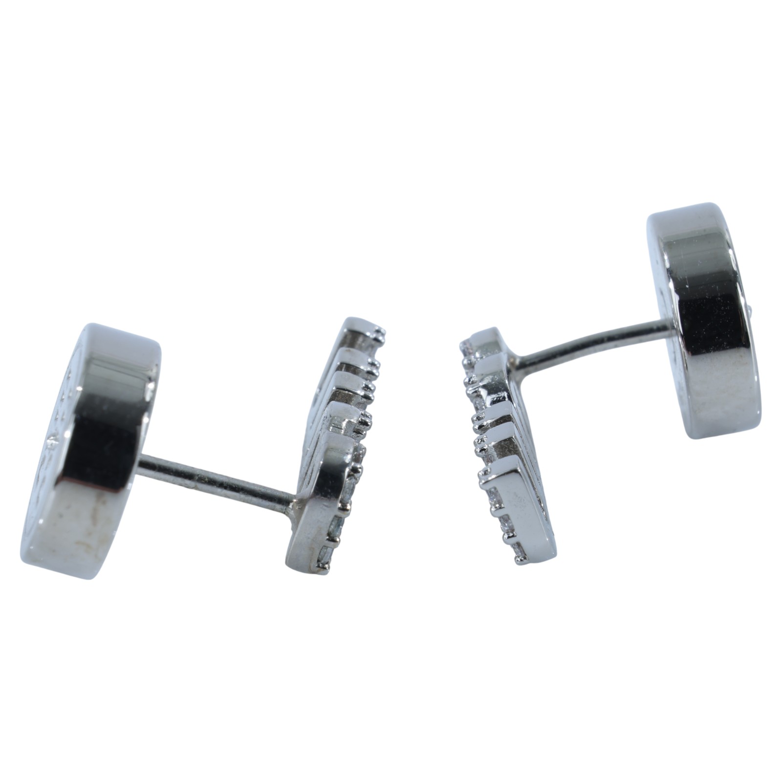 繆繆 MIU MIU 水晶 耳釘 5IO059_2DNC 銀水鑽耳環 原廠盒子/防塵袋