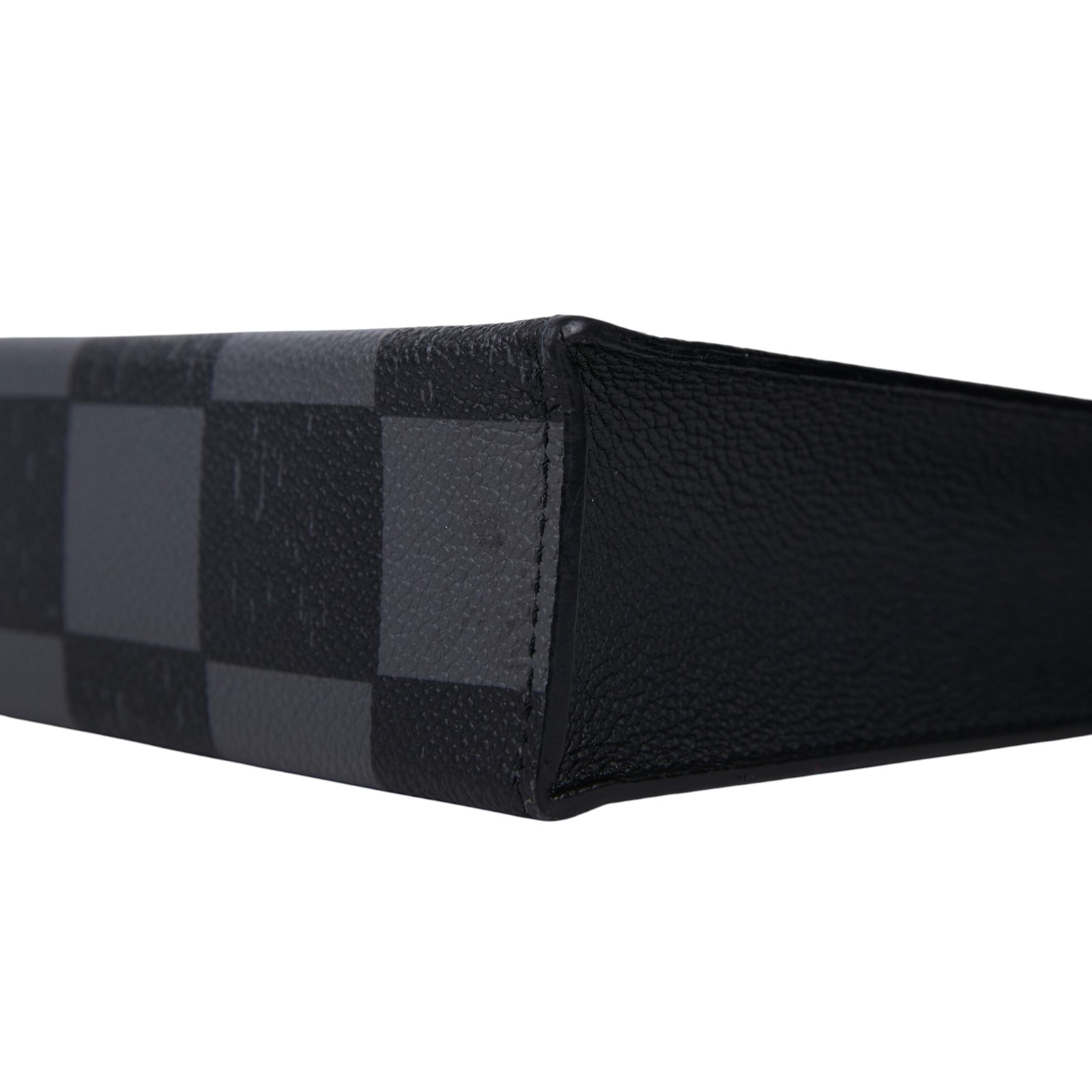 路易威登 LOUIS VUITTON Sac Plat 手提 鏈條包 N60495 晶片款 黑牛棋盤格SAC PLAT 防塵袋