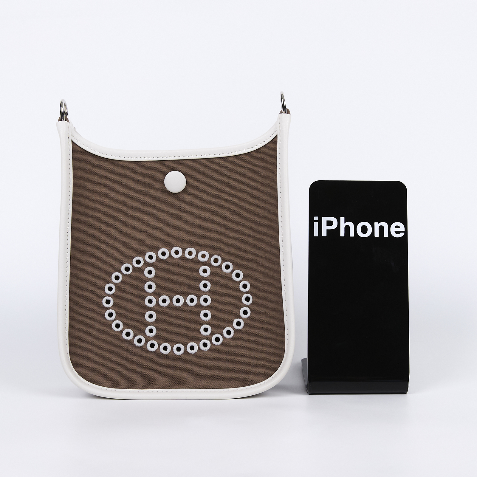 愛馬仕 Hermes Evelyne Bag Mini 伊芙琳包 Evelyne 16 銀色五金 大象灰 沙咖色 珍珠灰 H084545CKAE /  原廠盒子/防塵袋/購買證明