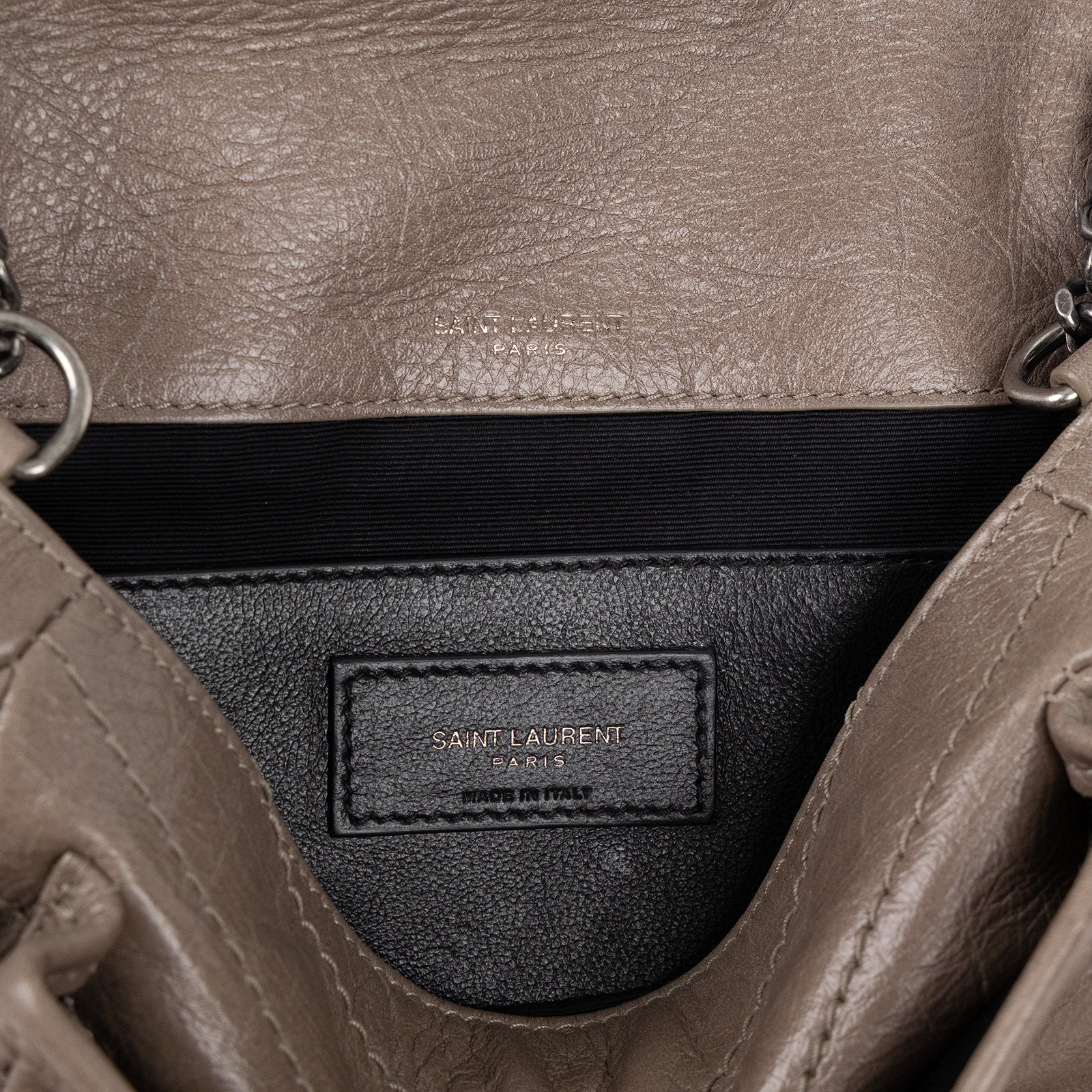 聖羅蘭 YSL SAINT LAURENT Niki 復古小牛皮 Baby 斜背 翻蓋包 6331850EN08  Entrupy鑑定書